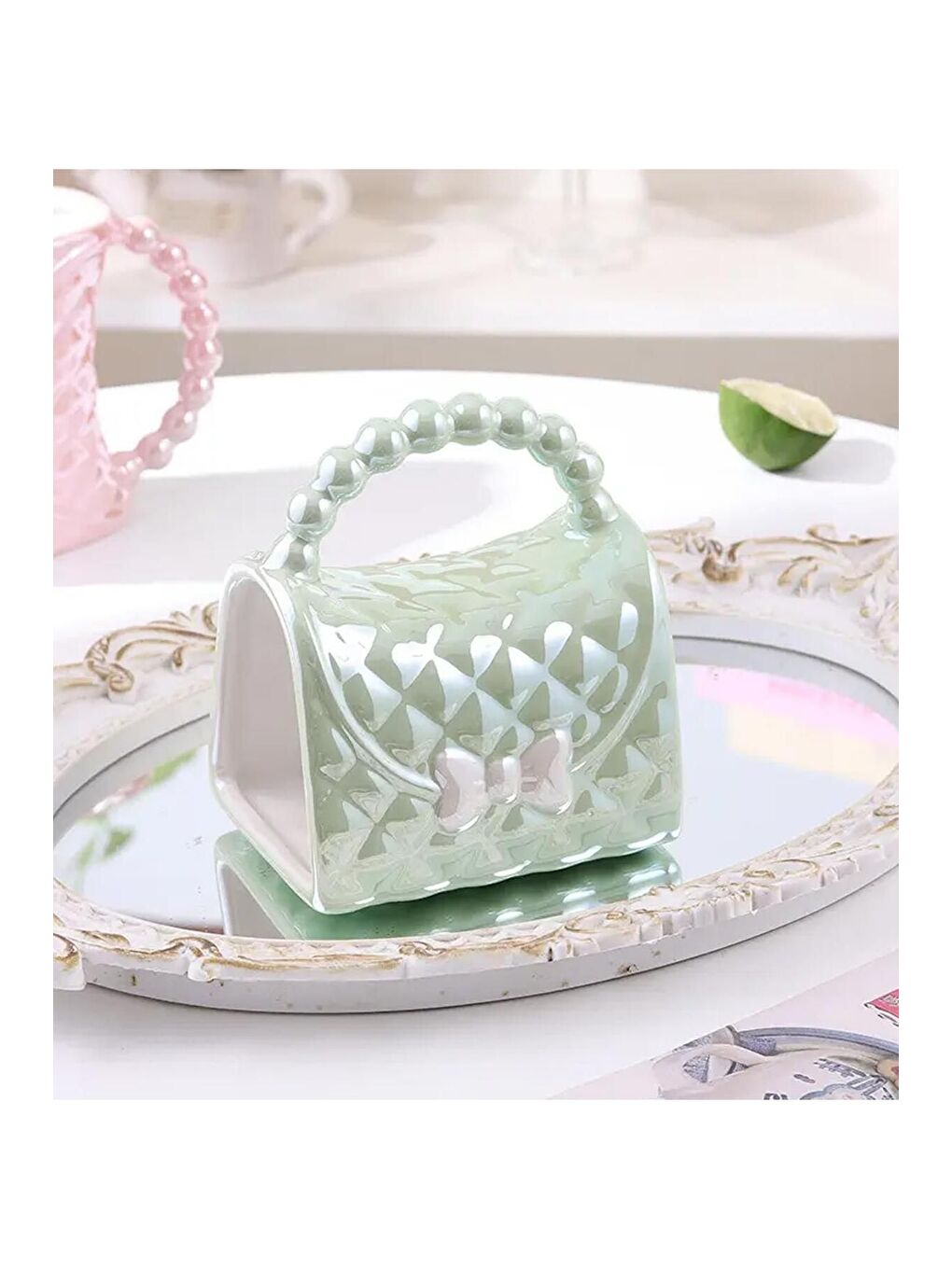 Karışık Çanta Şeklinde Seramik Kupa-3