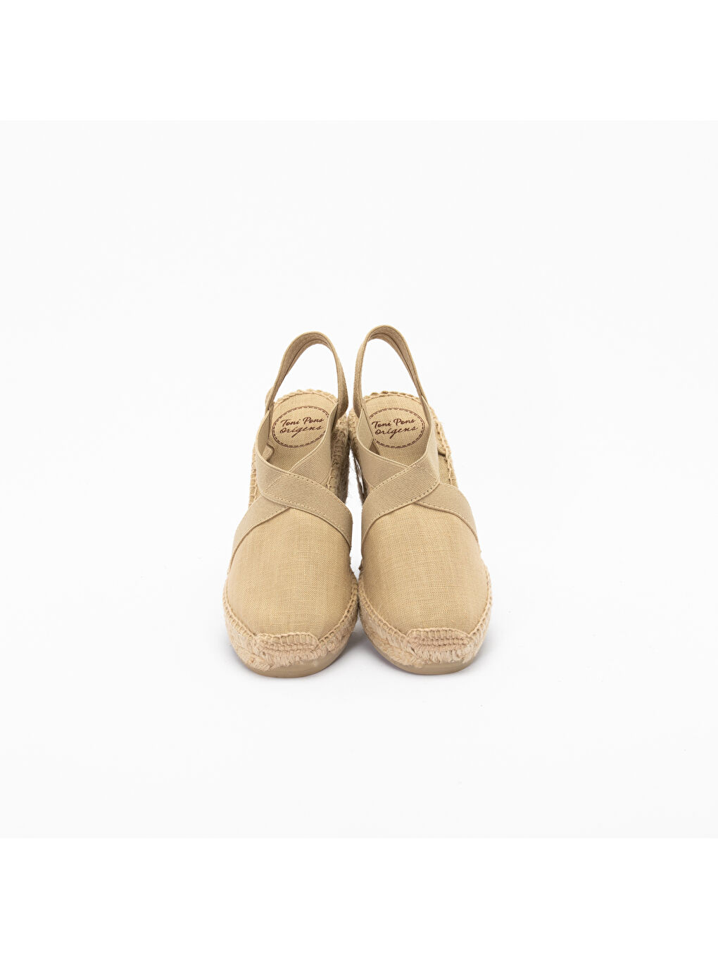 Gri Kadın Sandalet Ter Elastic Linen Stone (Pedra)-4