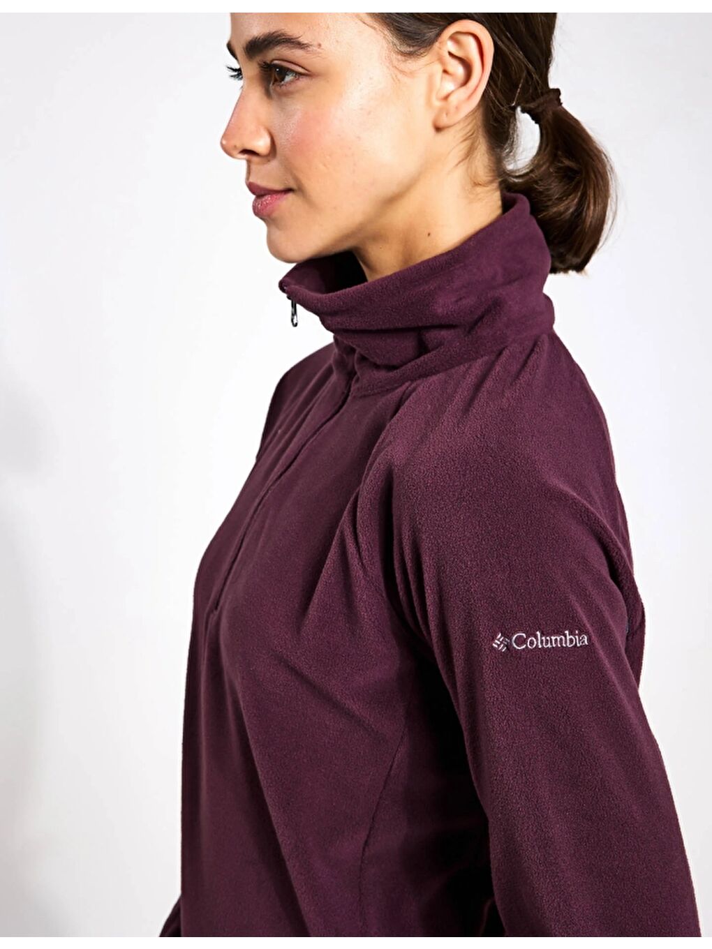 Columbia Glacial™ IV 1/2 Zip Kadın Bordo Polar AK1131-606 - 2