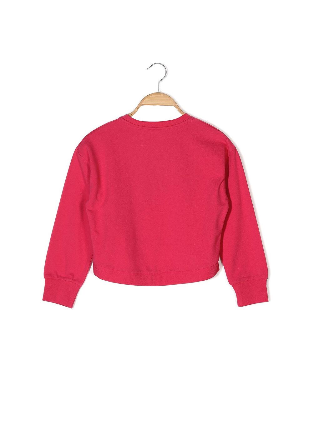 ZEYLAND Pembe Kız Çocuk Baskılı Crop Sweatshirt - 4