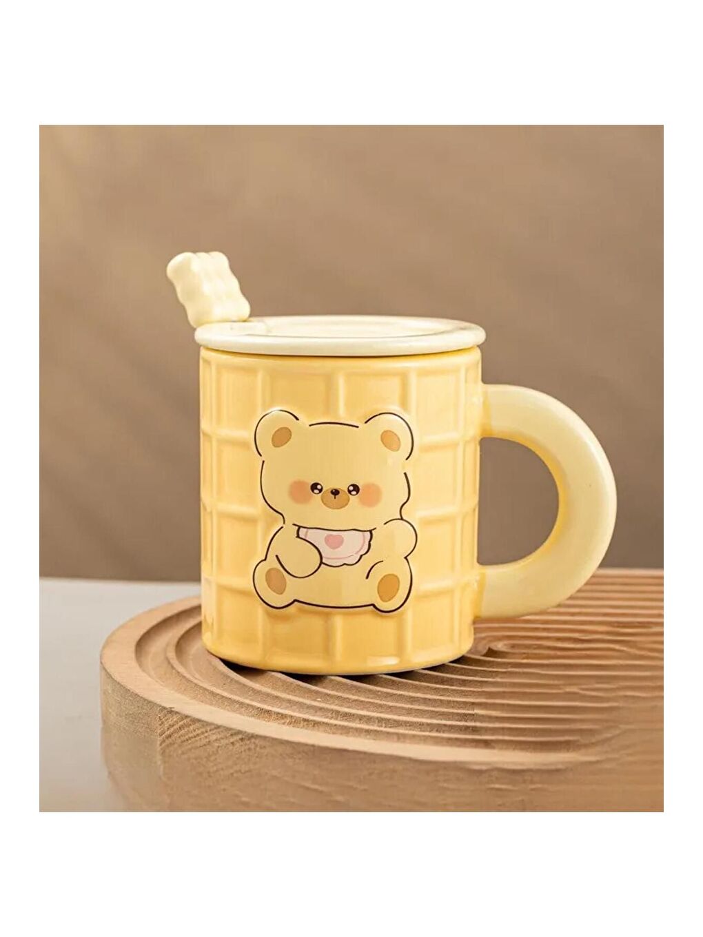 Karışık Ayıcık Temalı Renkli Seramik Kupa-4