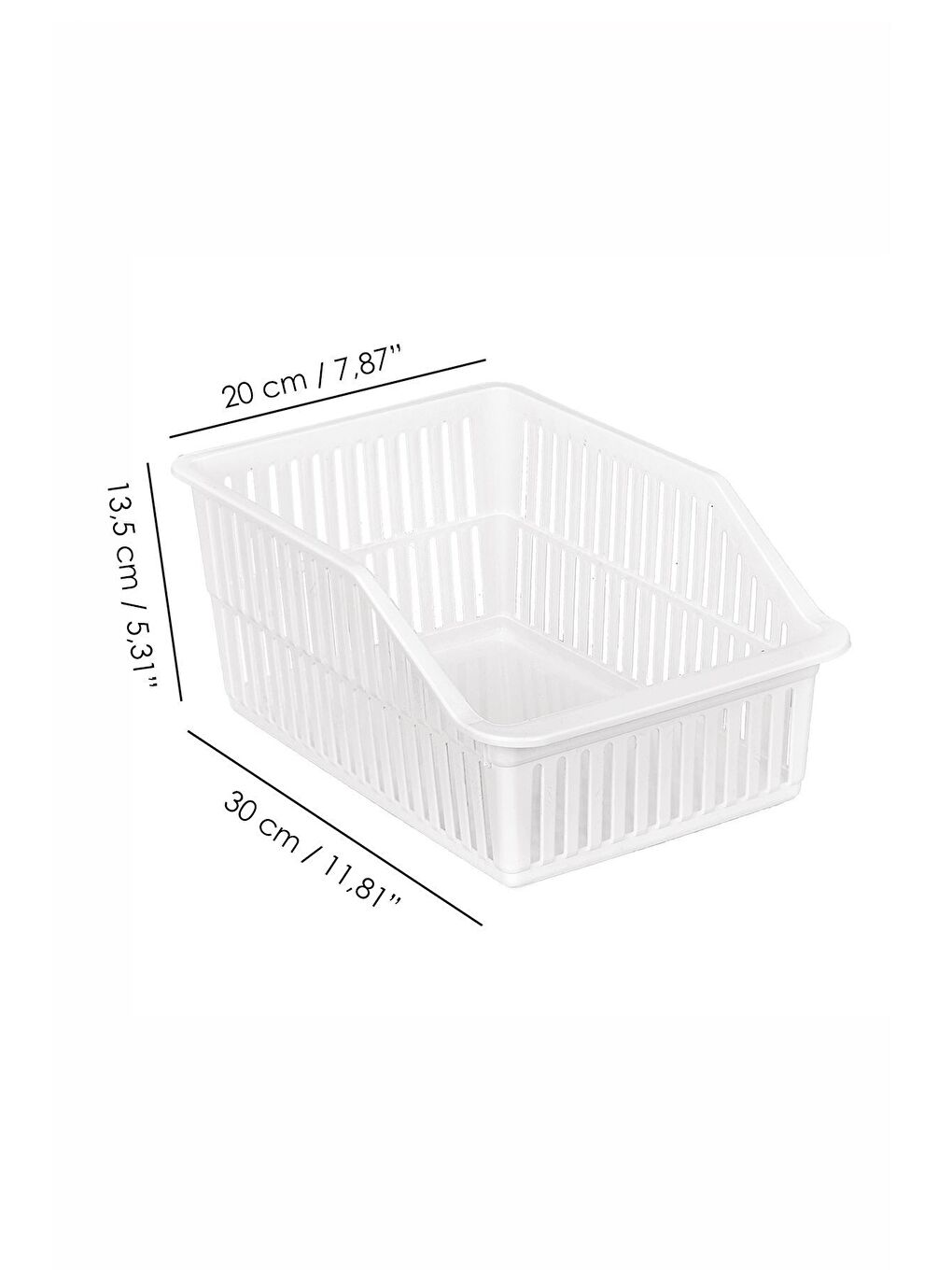 Beyaz 8 Adet Mega Boy Buzdolabı Dolap İçi Düzenleyici Organizer-2