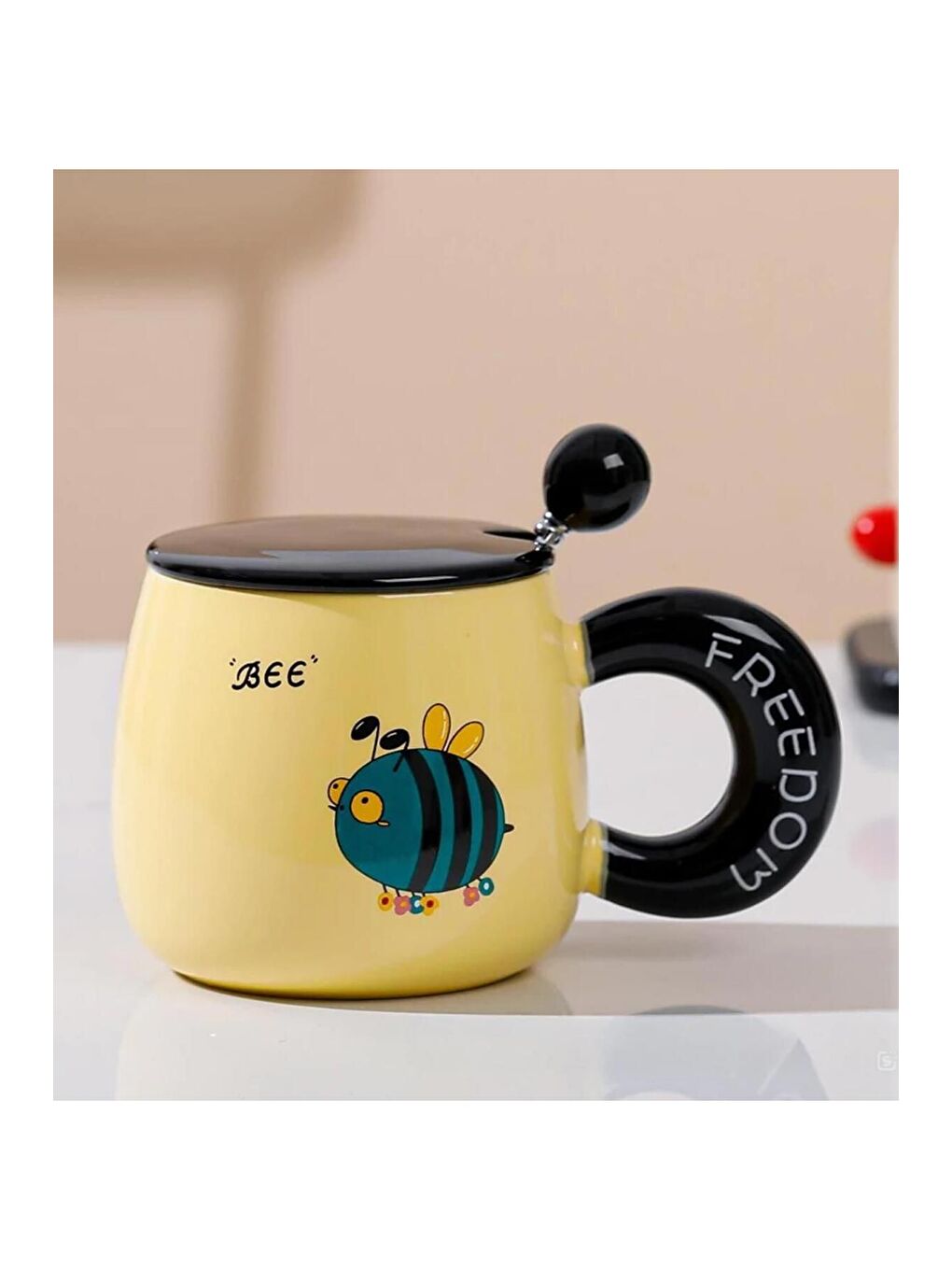 Karışık Şirin Kedi Köpek Kedi Temalı Seramik Kupa-3