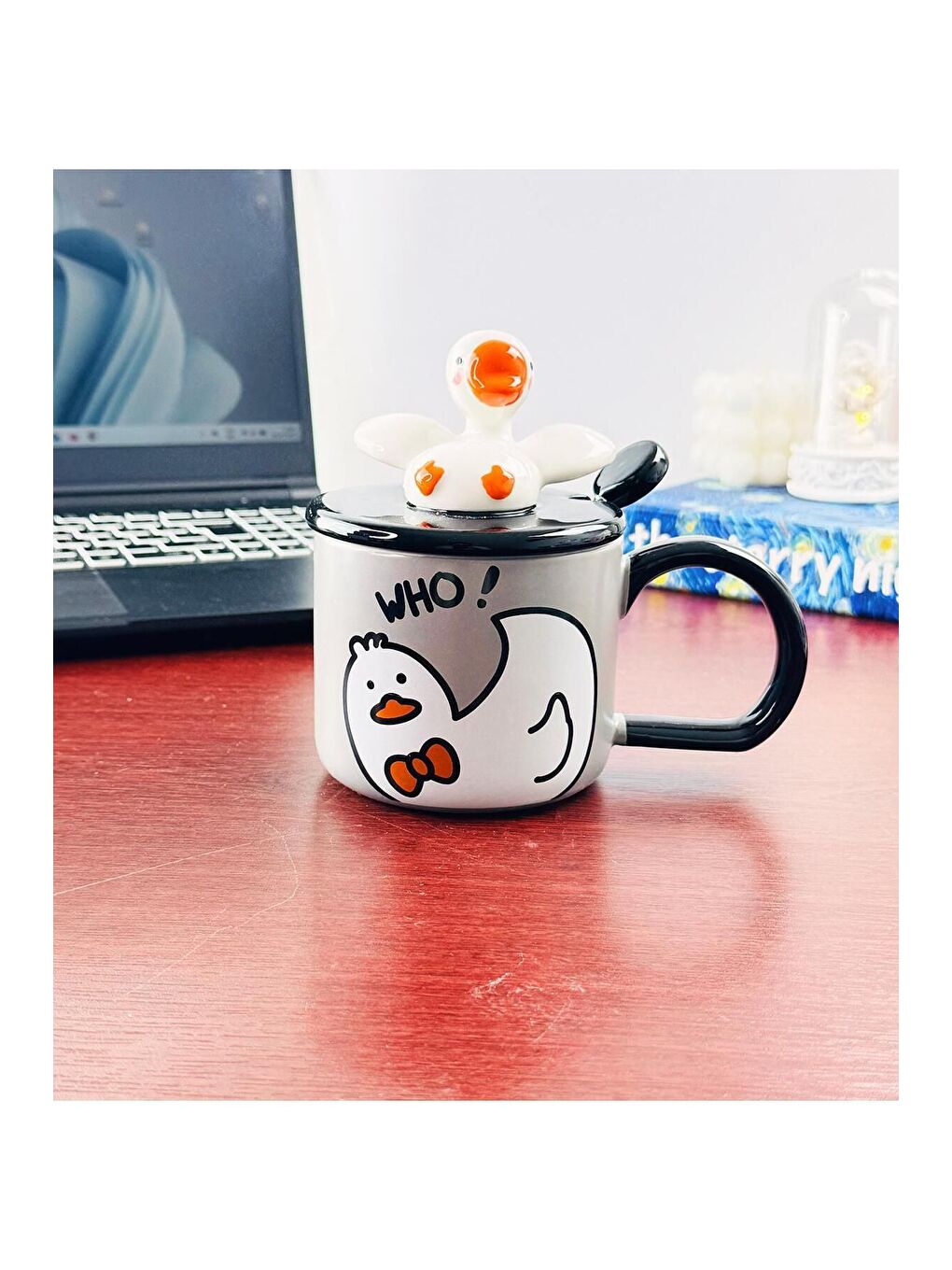 Karışık Ördek Figürlü Seramik Kupa-3