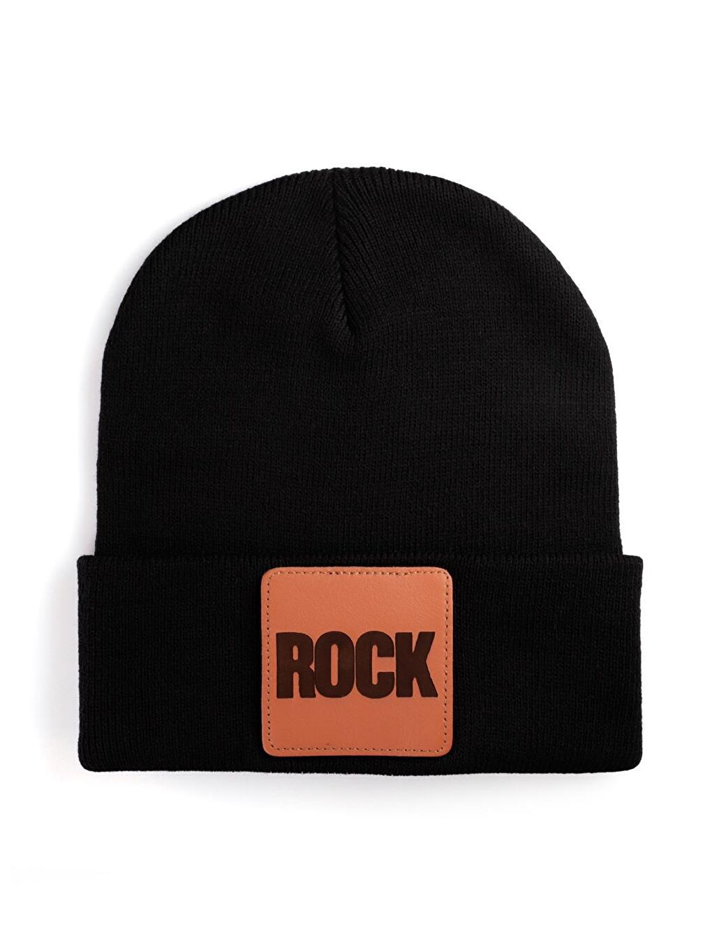 BlackBörk Siyah V1 Akrilik Rock - 1 Kod Logolu Unisex Siyah Bere (Beanie)