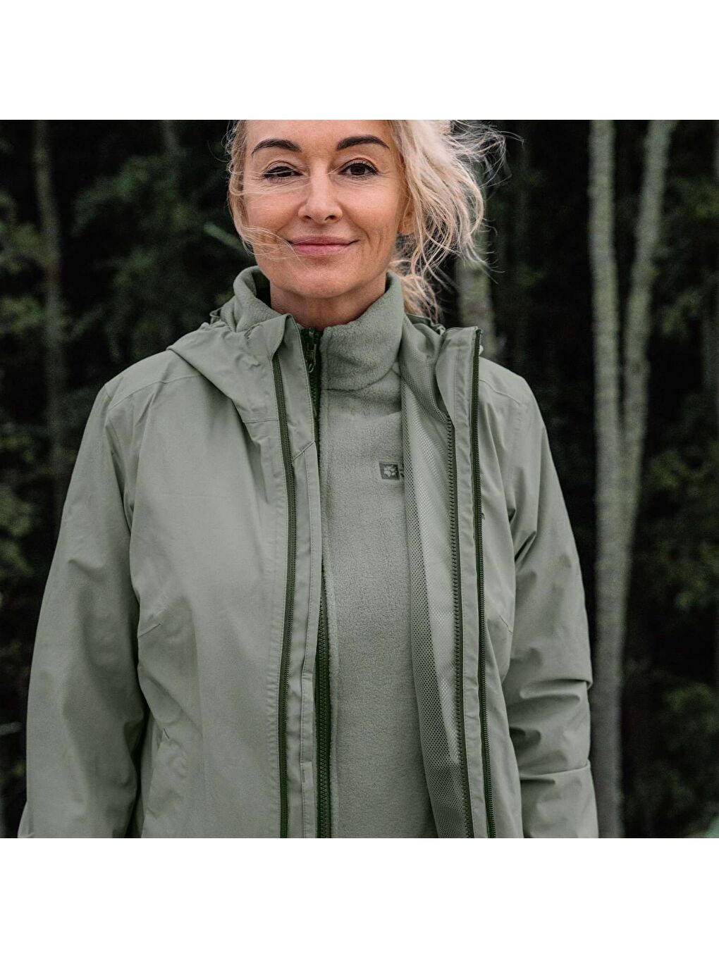 Karışık Moonrise 3in1 Kadın Outdoor Ceketi-4