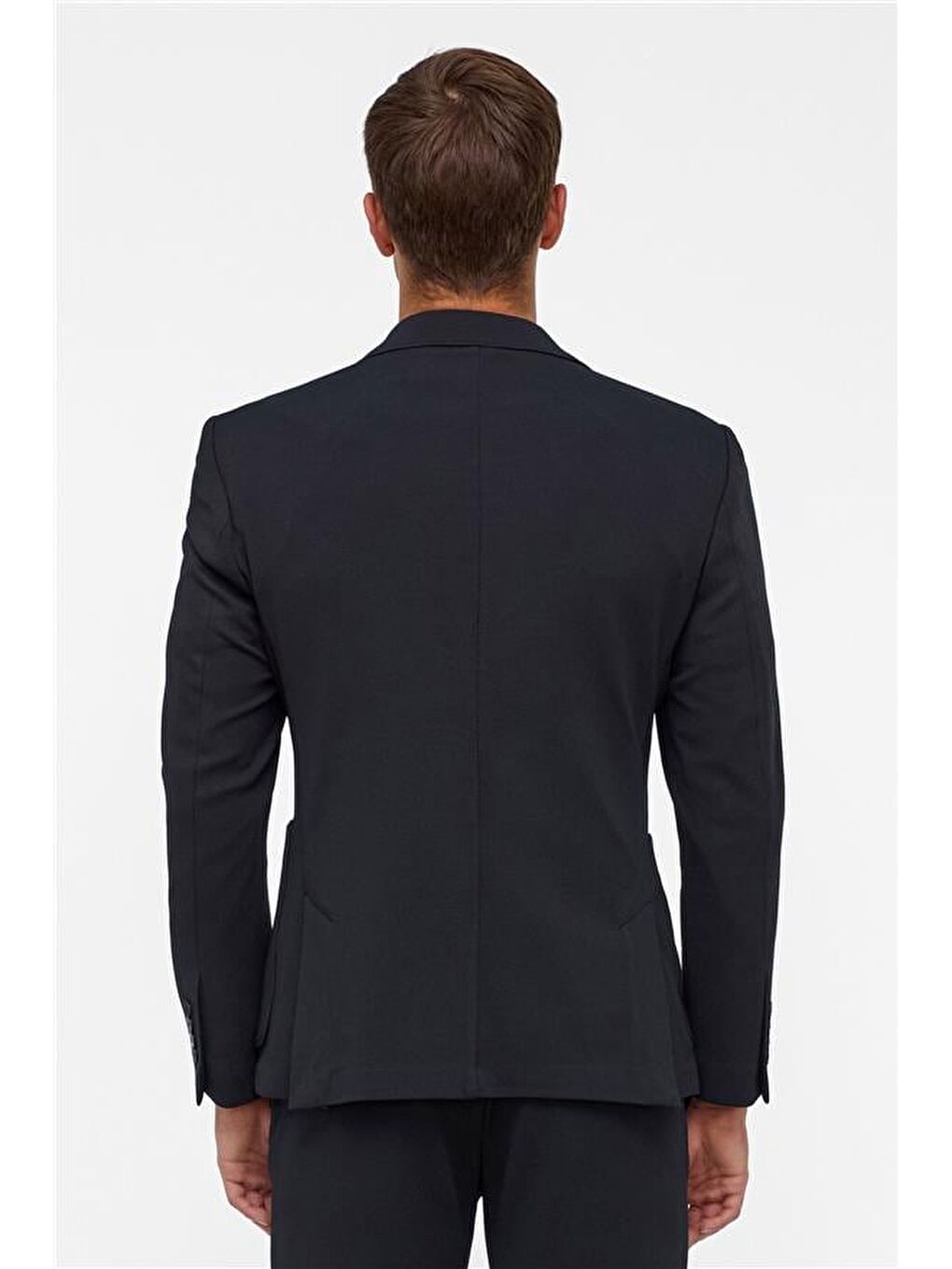 Siyah Slim Fit Düz 6 Drop Spor Takım Elbise-7