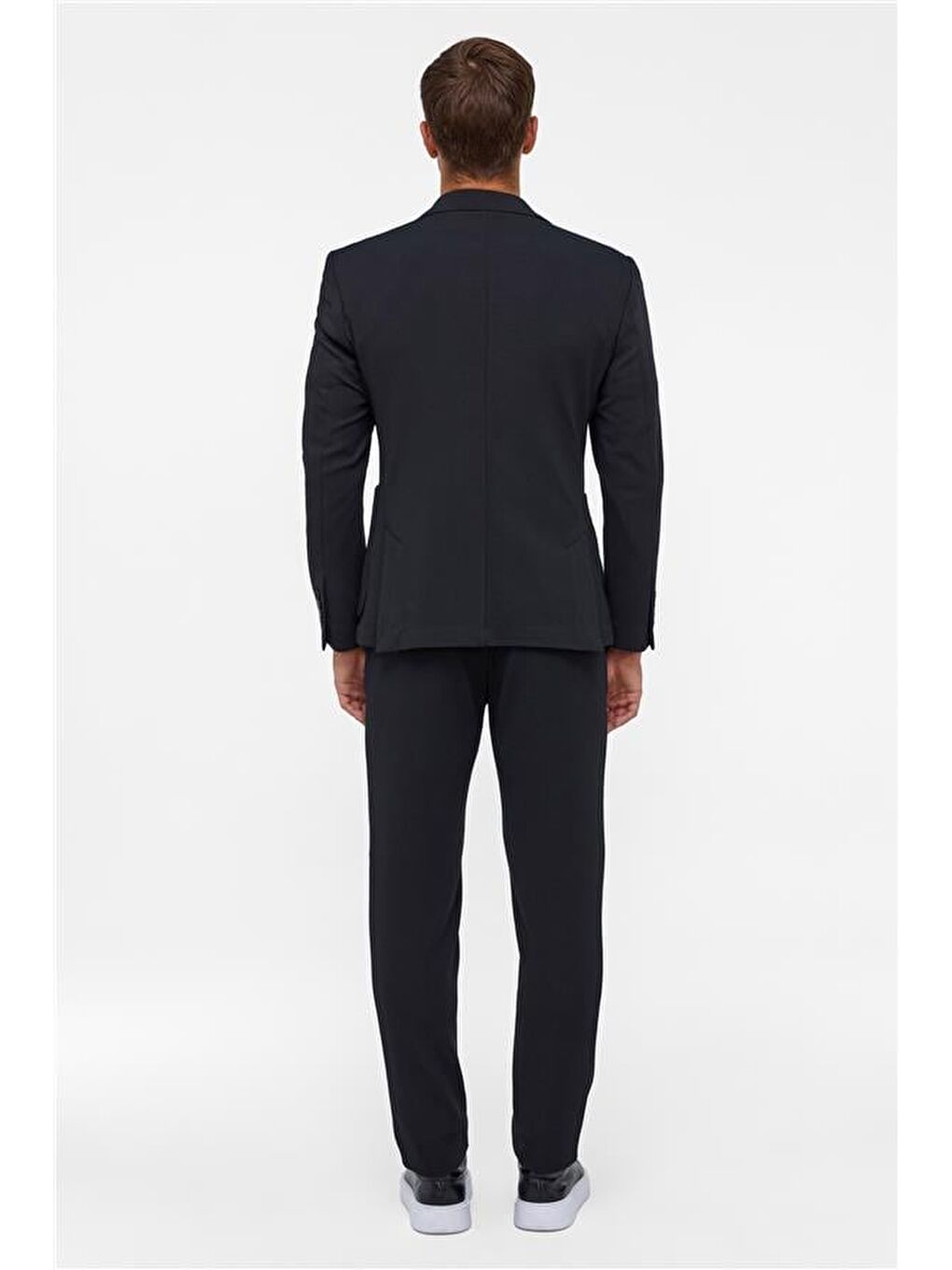 Siyah Slim Fit Düz 6 Drop Spor Takım Elbise-8