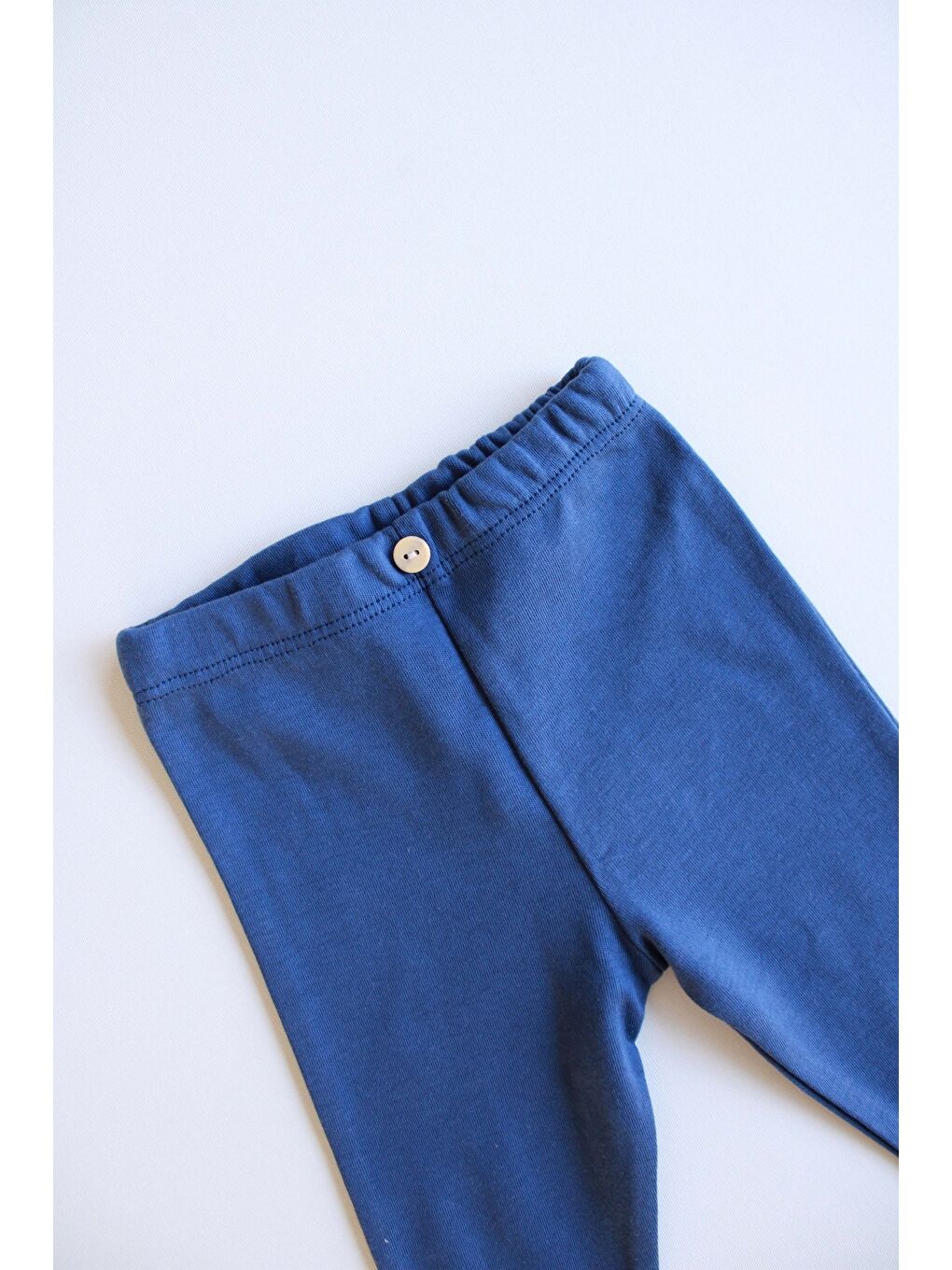Lacivert İndigo Penye Bebek Tayt-1