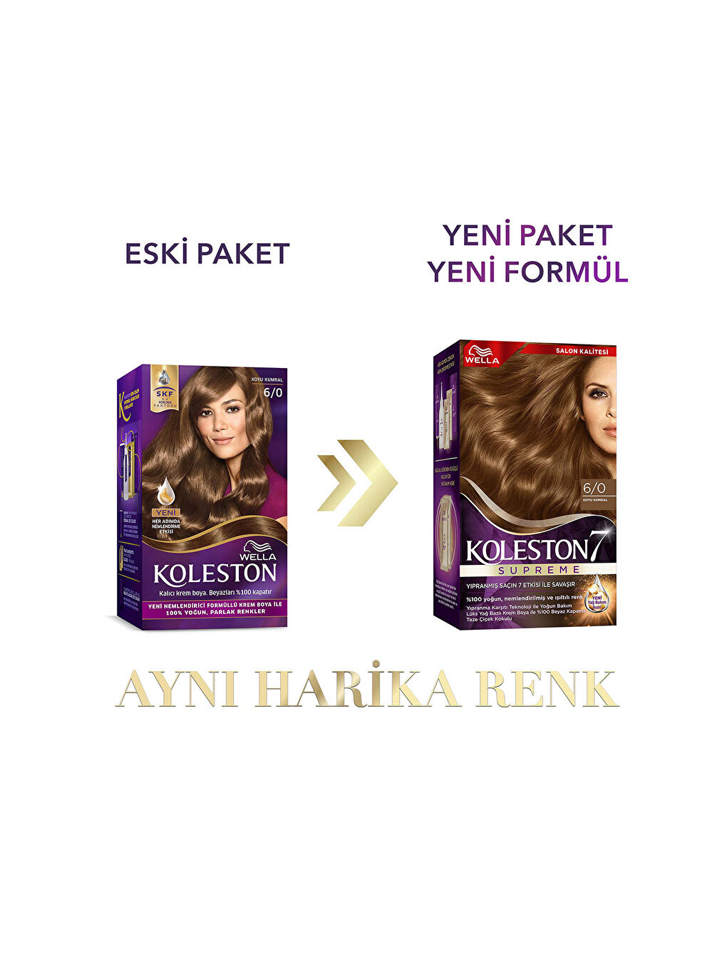 Wella Renksiz Koleston Supreme Saç Boyası 6/0 Koyu Kumral - 1