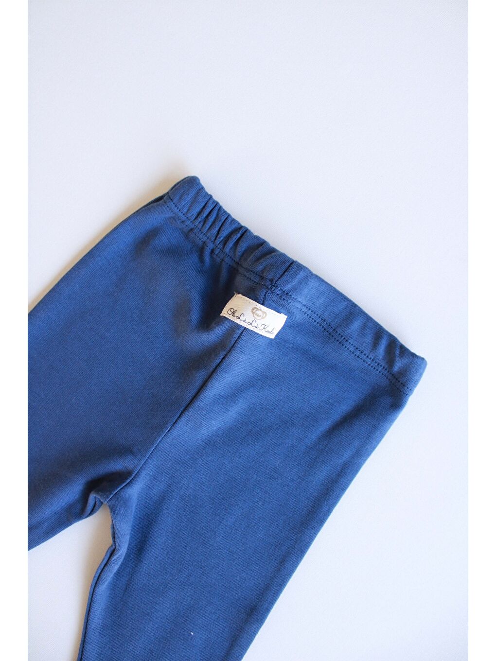 Lacivert İndigo Penye Bebek Tayt-2