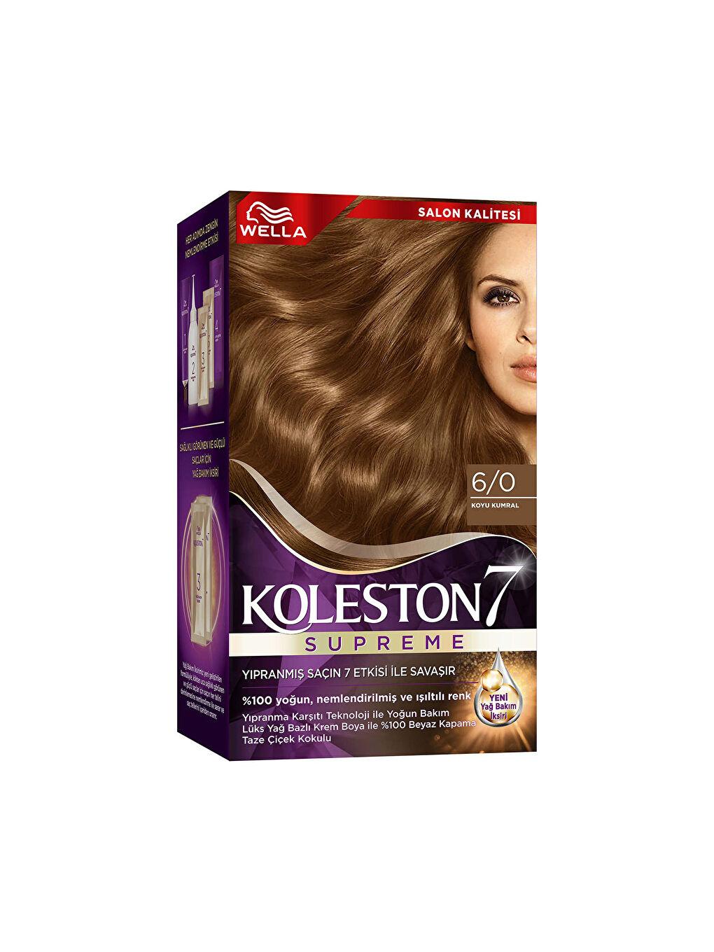 Wella Renksiz Koleston Supreme Saç Boyası 6/0 Koyu Kumral - 2