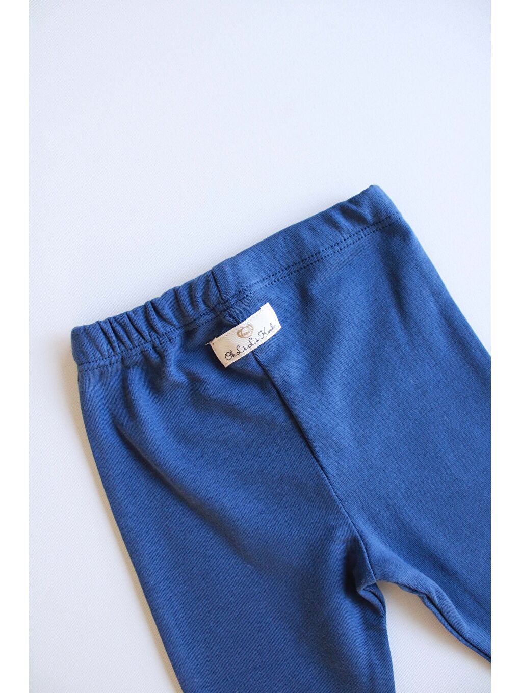 Lacivert İndigo Penye Bebek Tayt-3