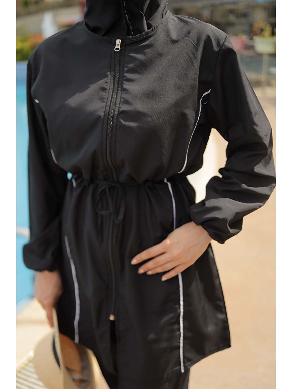 Tesettür Mayo Takımı Siyah - 27096-5