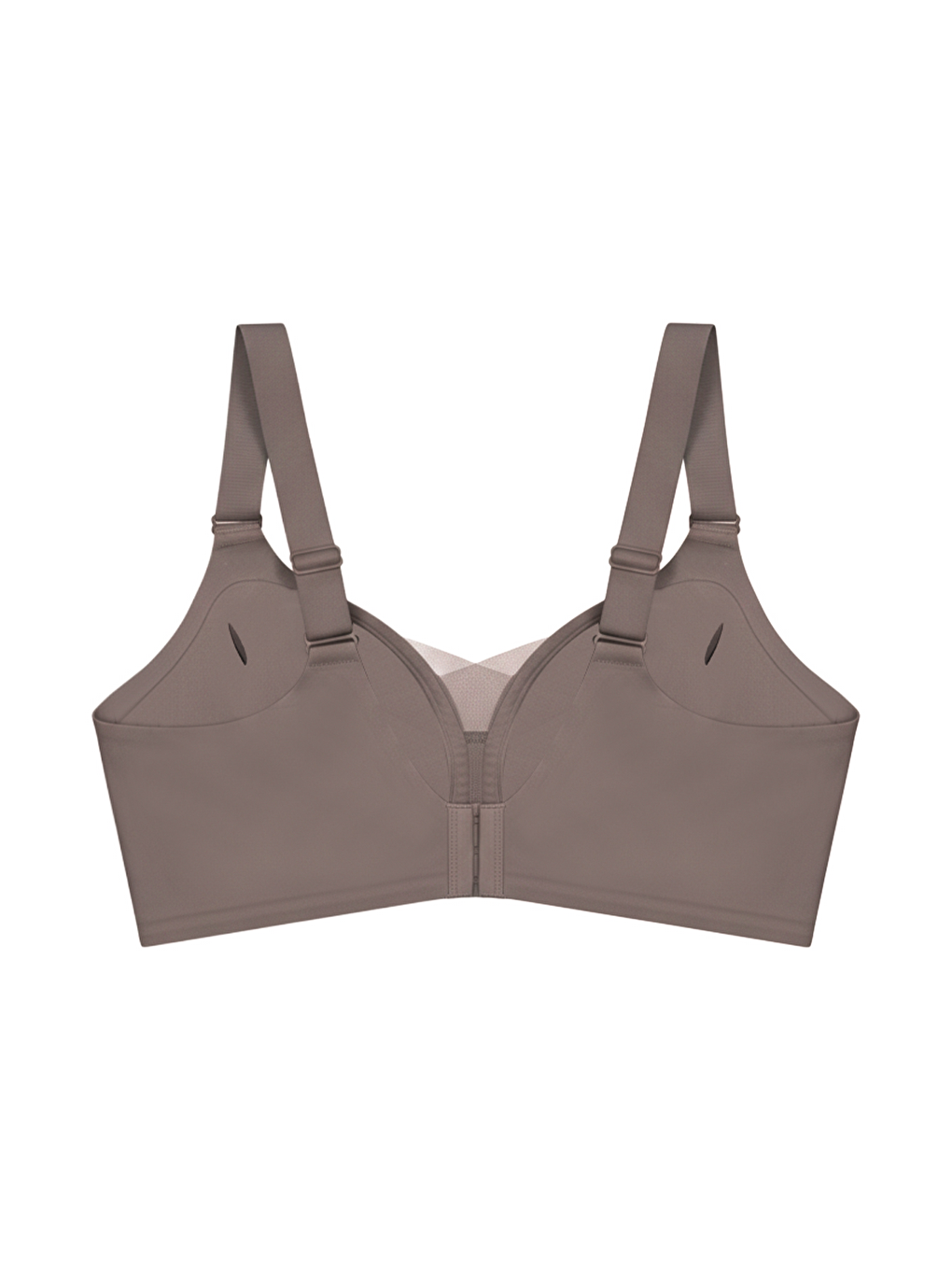 Seamless Bra - Shape | Kahverengi Lazer Kesim Dikişsiz Toparlayıcı Büyük Beden Tüllü Kadın Sütyen-1