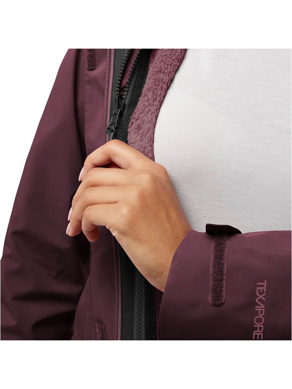 Mürdüm Rotwand 3in1 Kadın Mor Outdoor Ceketi-4