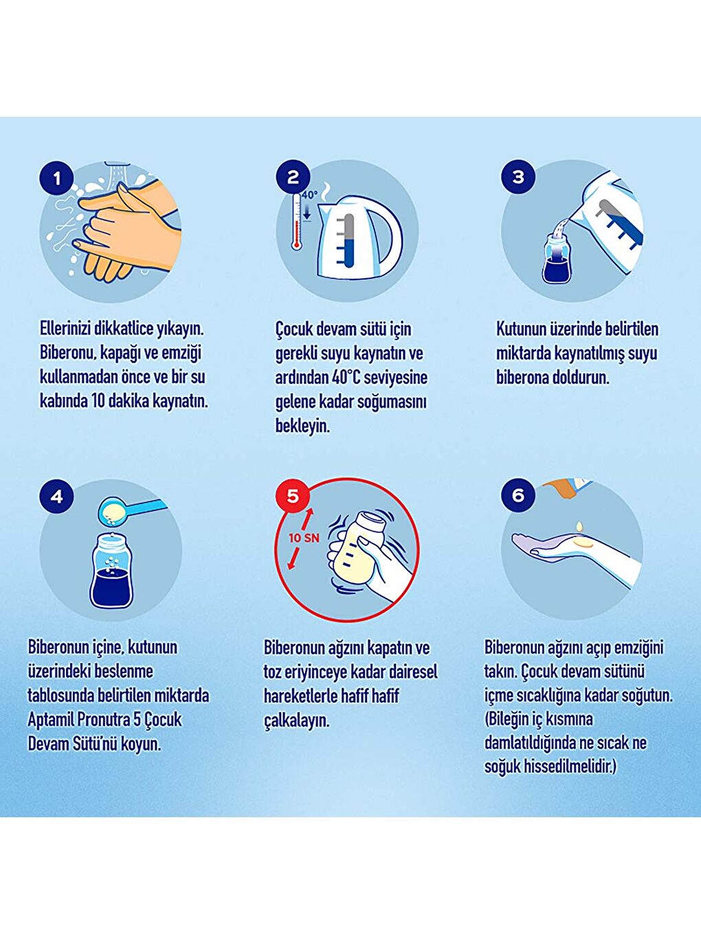 5 Prebiyotikli Çocuk Devam Sütü 800 Gr x 2 Adet 1600 Gr-9