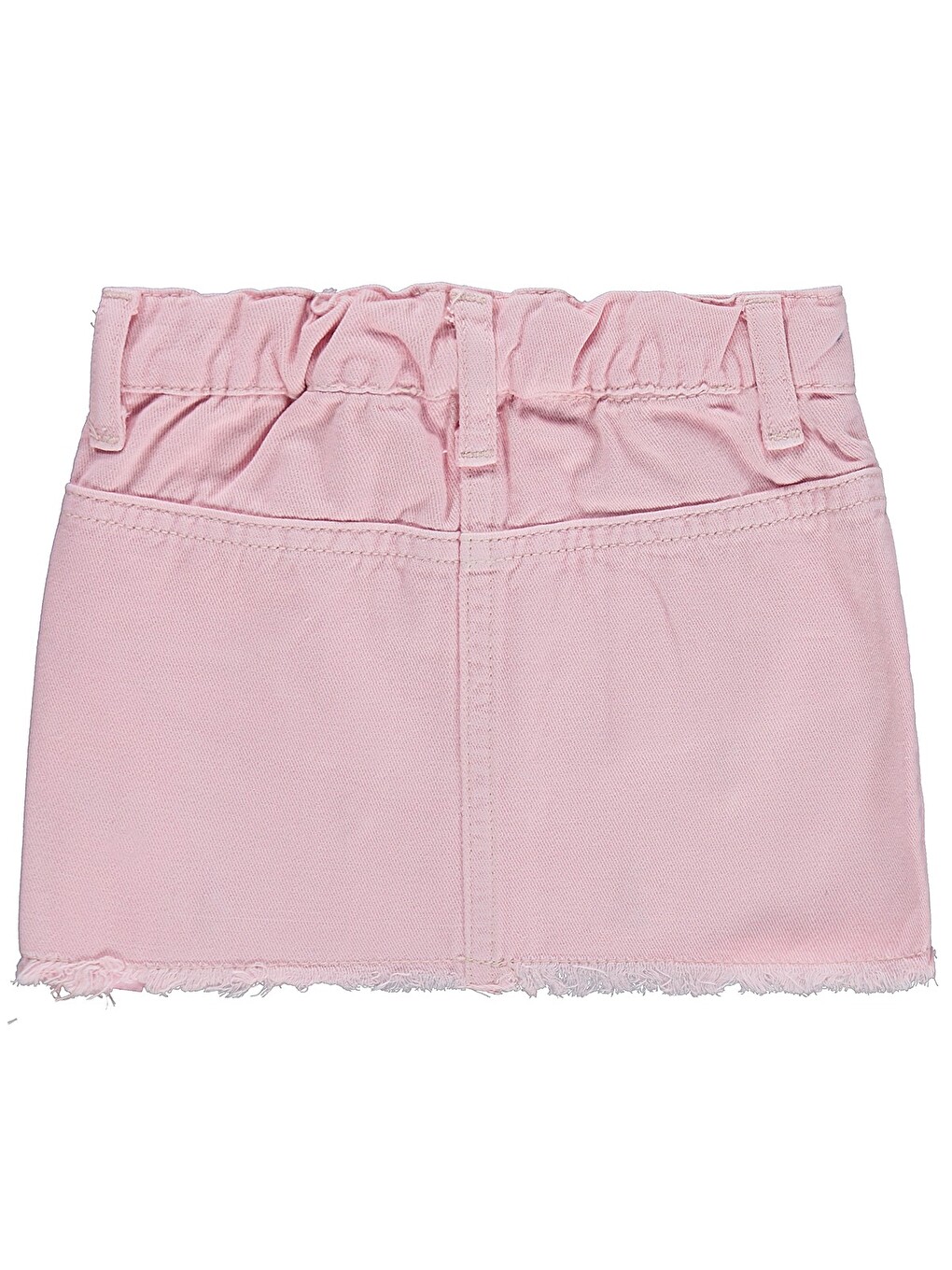 Baby Çiçek Baskılı Denim 6-18 Ay Etek - Pembe-1