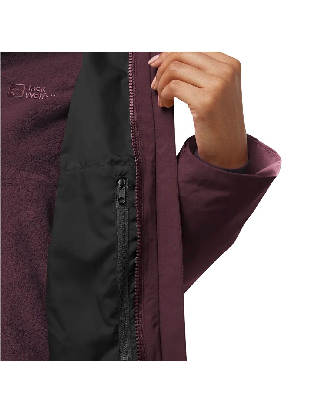 Mürdüm Rotwand 3in1 Kadın Mor Outdoor Ceketi-10