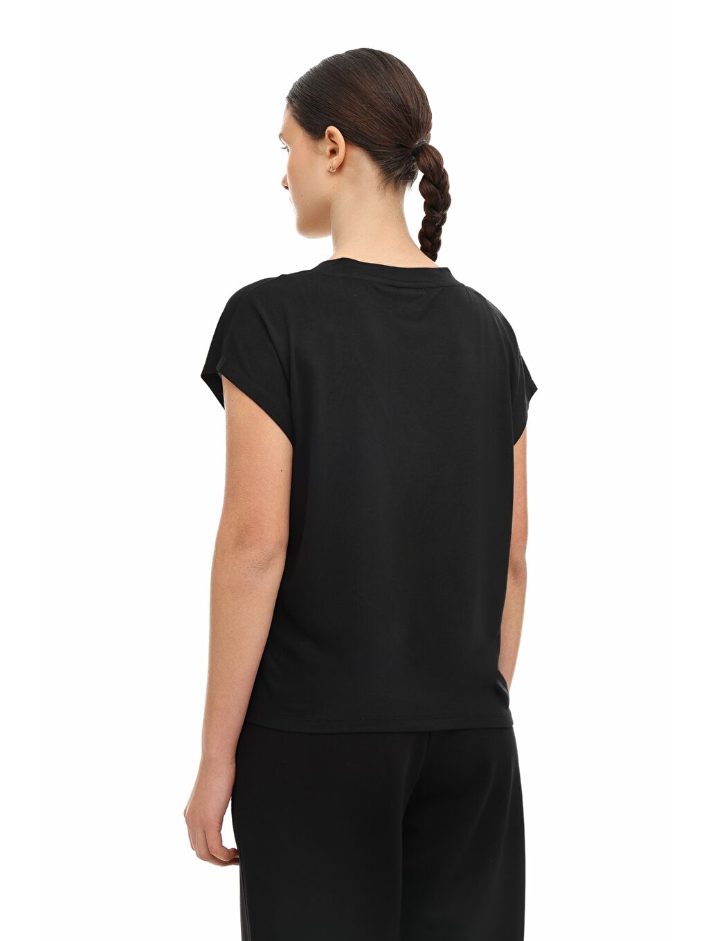 WL 11LEVEL 6FX Siyah Kadın Kısa Kol T-Shirt-1