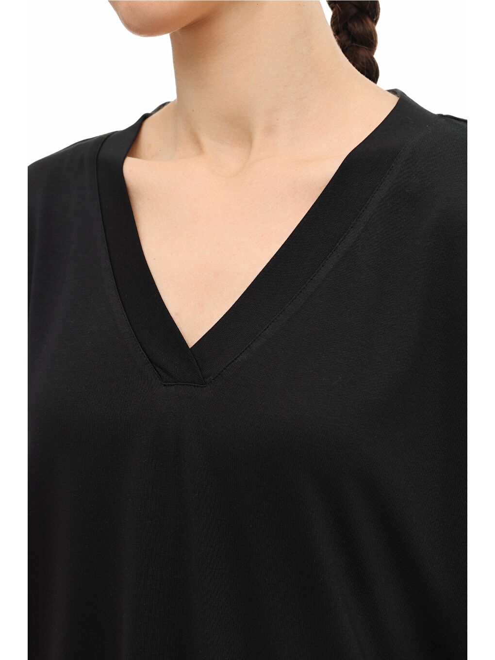 WL 11LEVEL 6FX Siyah Kadın Kısa Kol T-Shirt-3