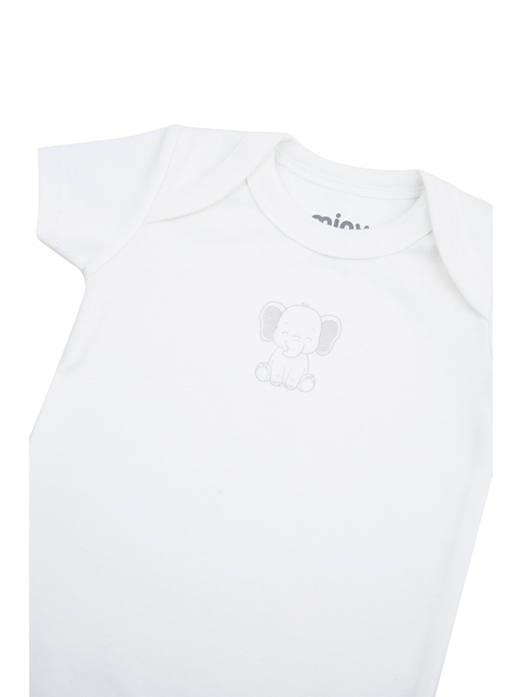 Fil Desenli Yıldız Nakışlı 4'lü Set 0-3 Ay-3-6 Ay Ekru-4