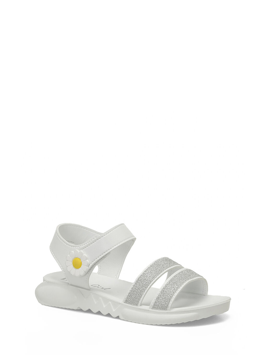 BEROK F 5FX Beyaz Kız Çocuk Sandalet-1