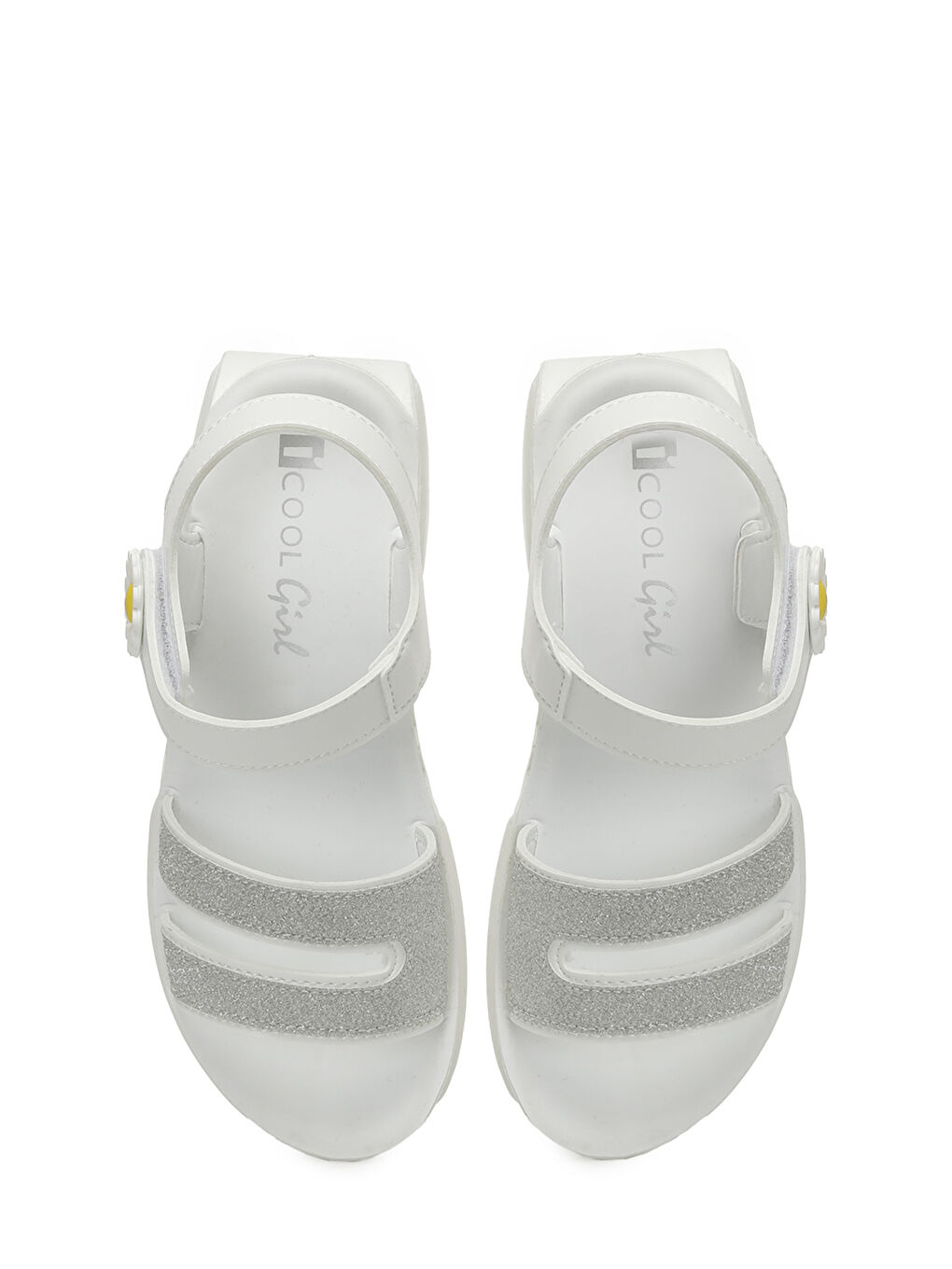 BEROK F 5FX Beyaz Kız Çocuk Sandalet-3