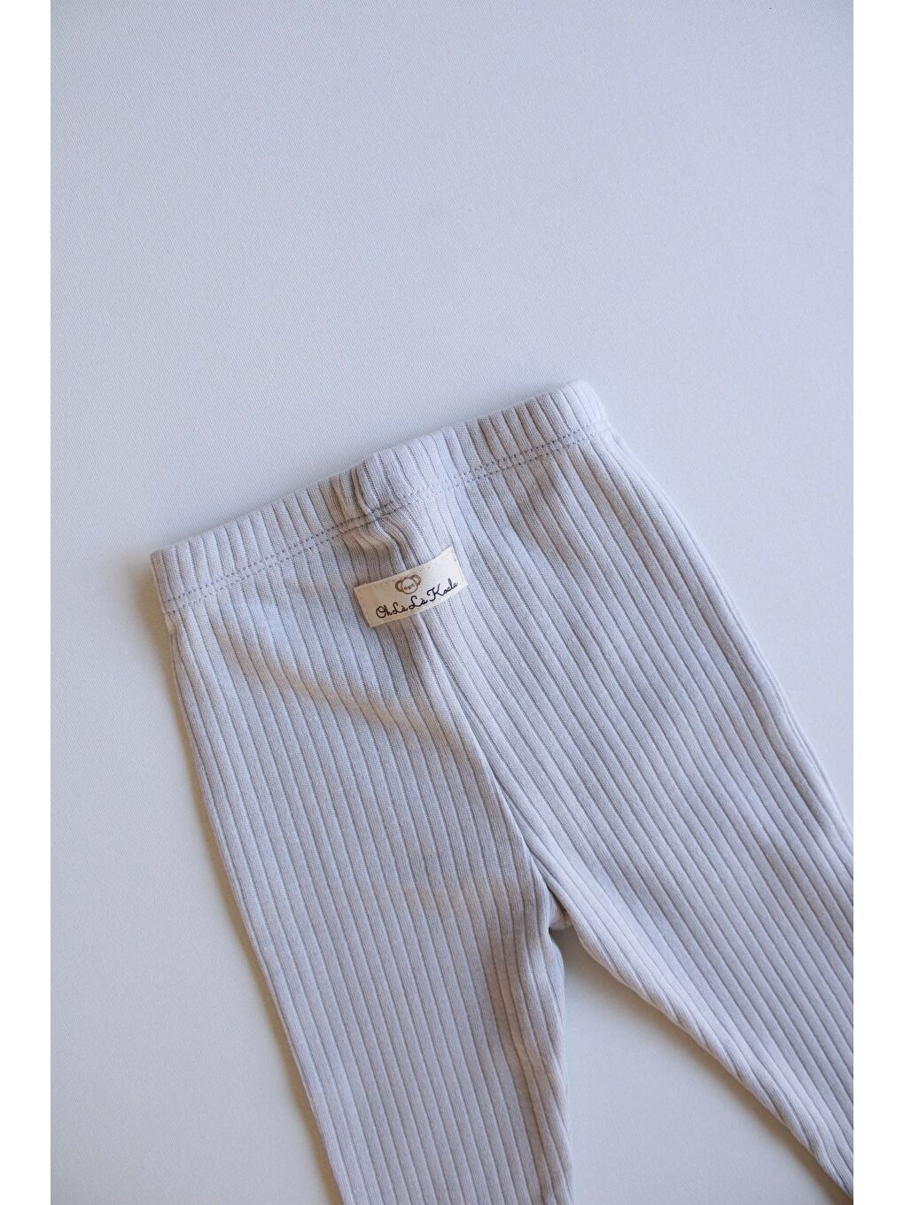 Gri Fitilli Bebek Tayt-5