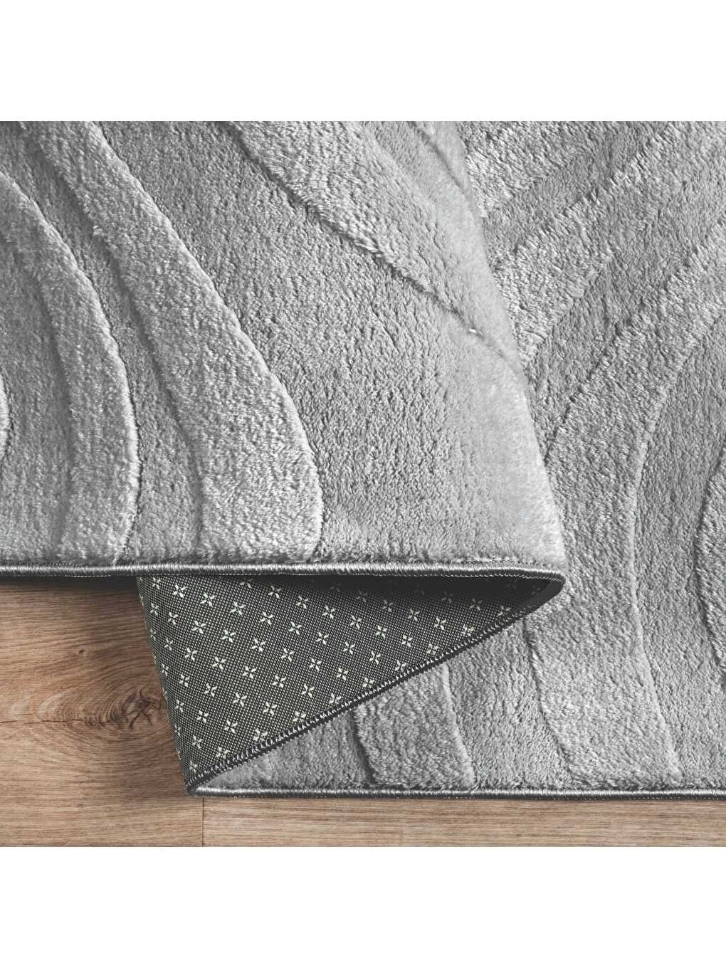 Gri ALAÇATI PÜSKÜLLÜ PARÇA HALI 150X230 LOTS GRİ GRI-1