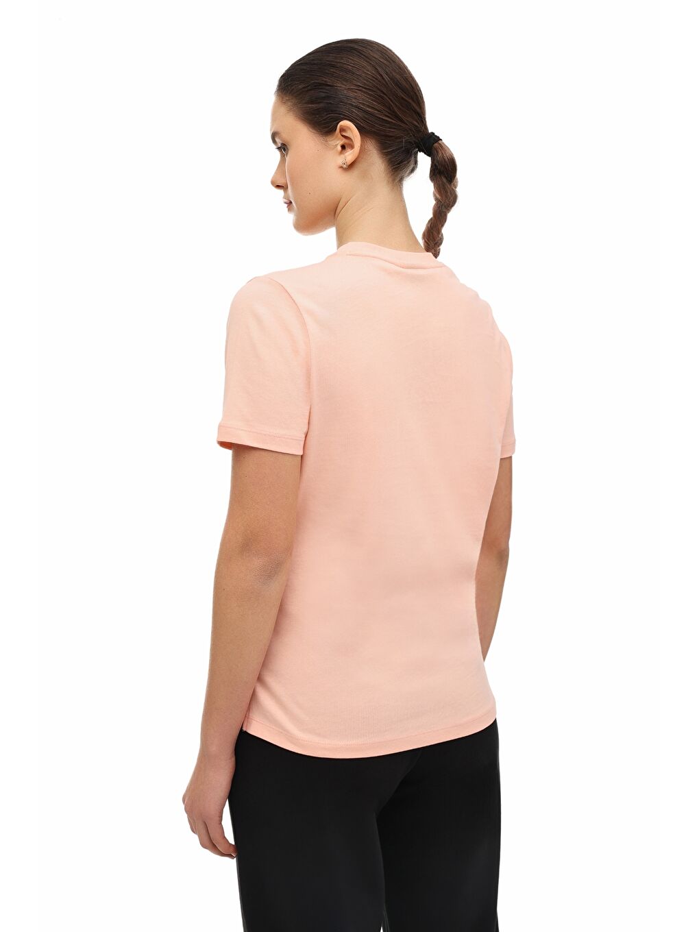 Pembe WB 11ASYA-T 6FX Somon Kadın Kısa Kol T-Shirt-1