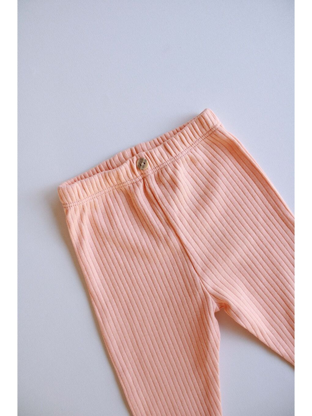 Turuncu Şeftali Fitilli Bebek Tayt-1