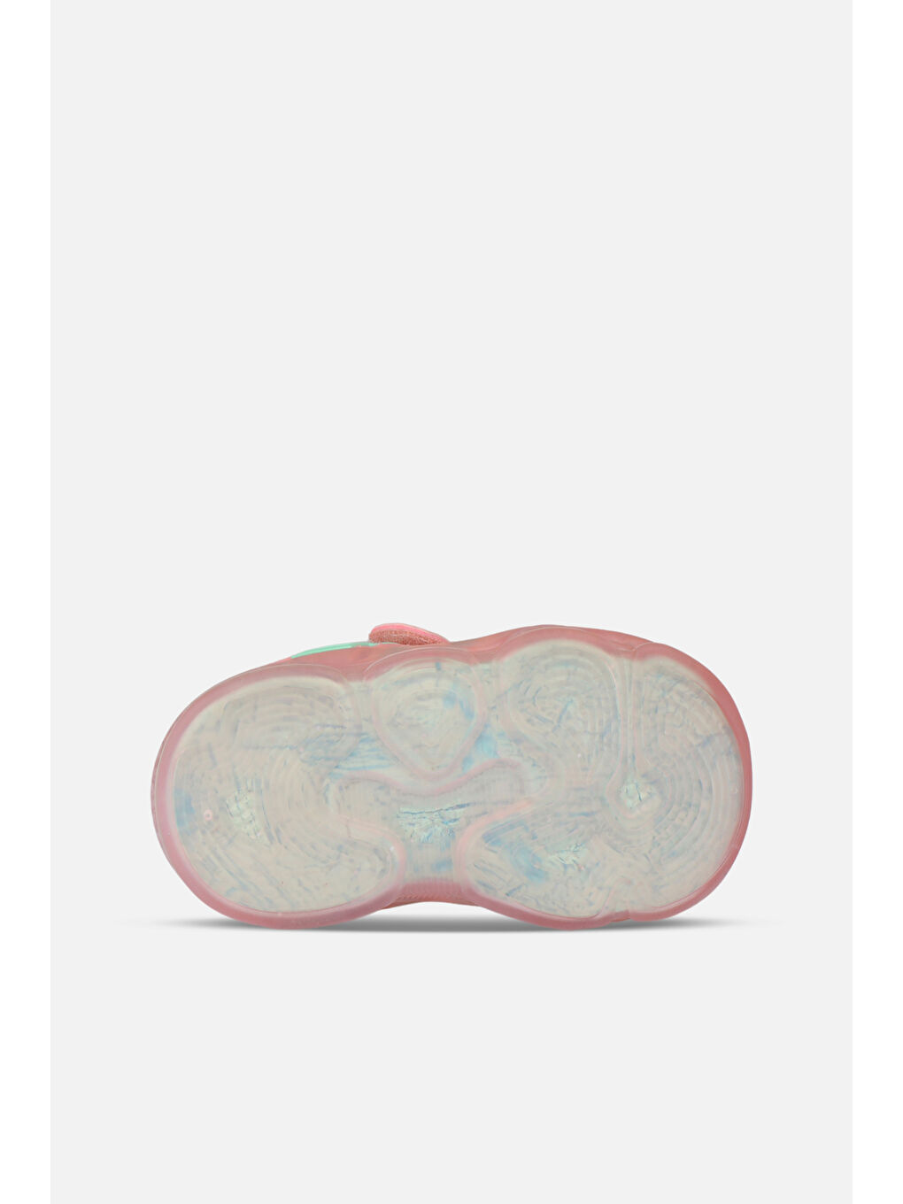 Pembe Orante Işıklı Kız İlk Adım Pudra Spor Ayakkabı-3