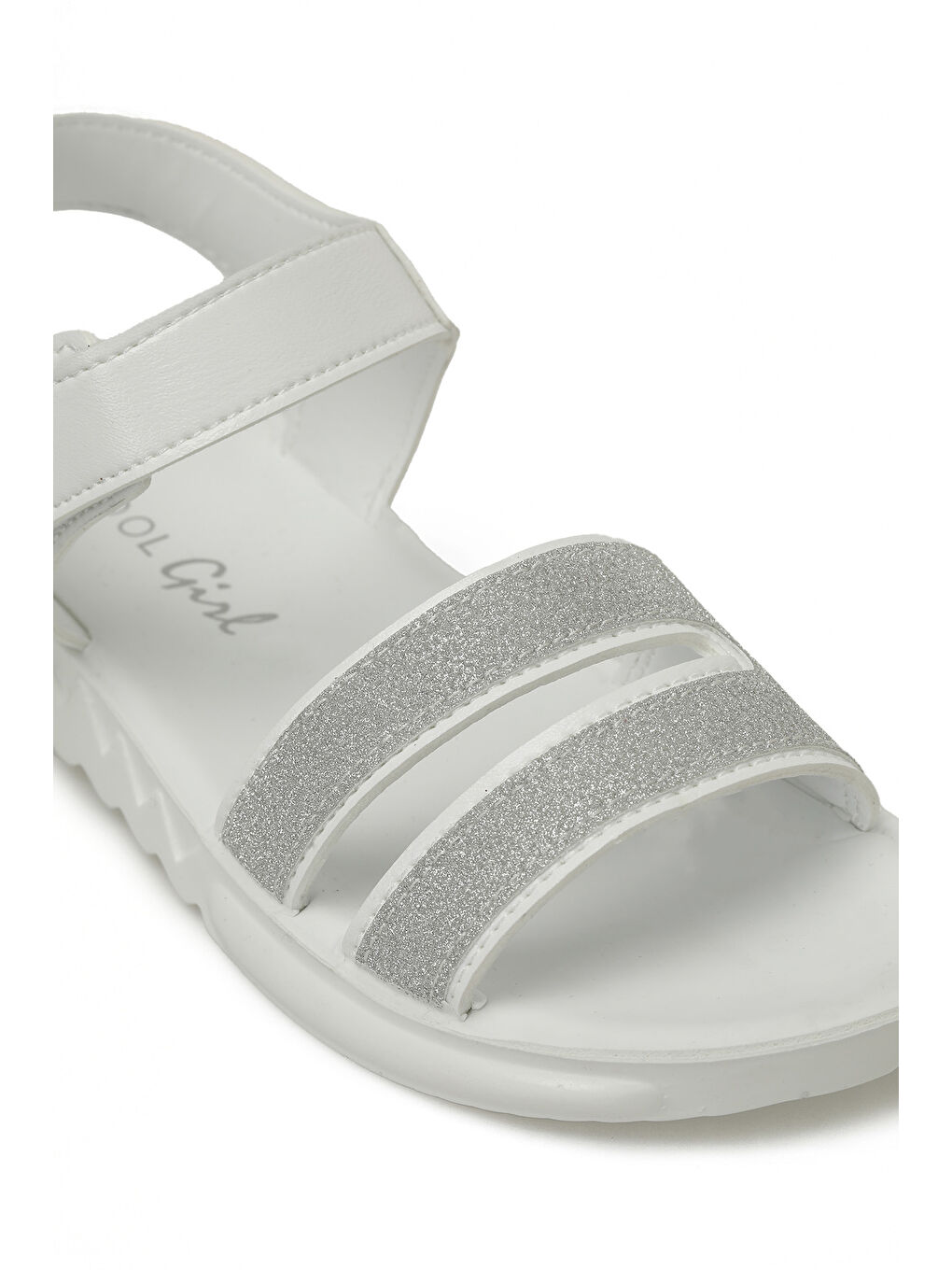 BEROK F 5FX Beyaz Kız Çocuk Sandalet-6