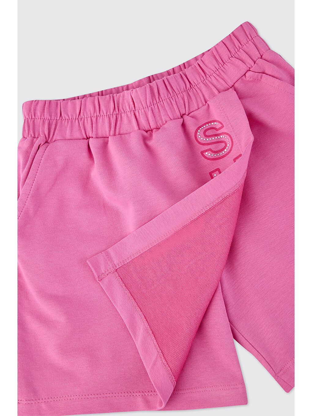 Kız Çocuk Pembe Şort Etek-2