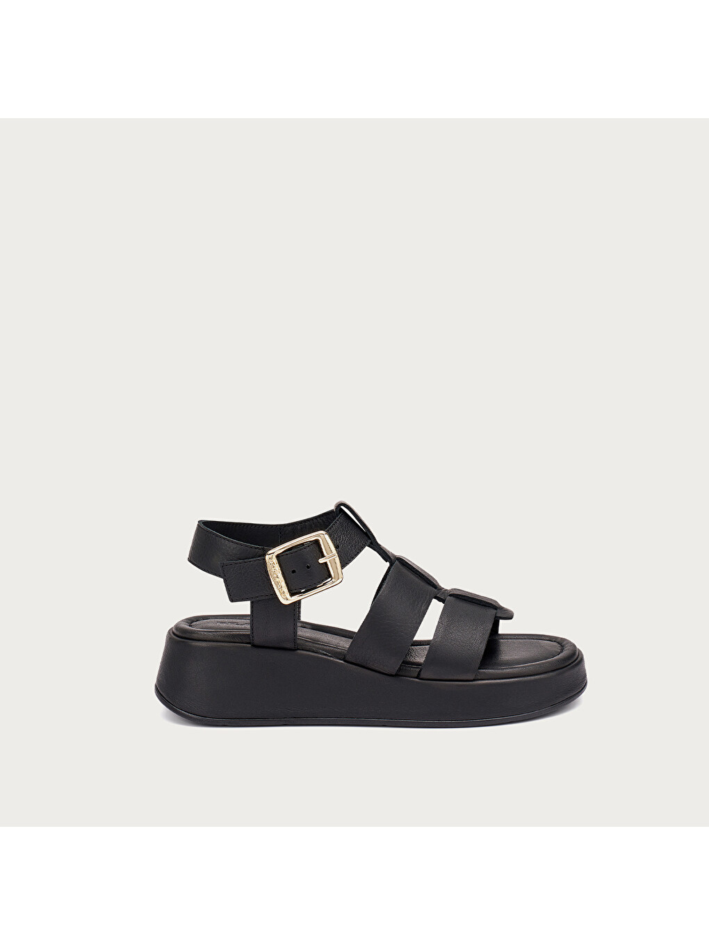 Siyah Kadın Sandalet 04M5 LEATHER GLADIATOR SANDALS
