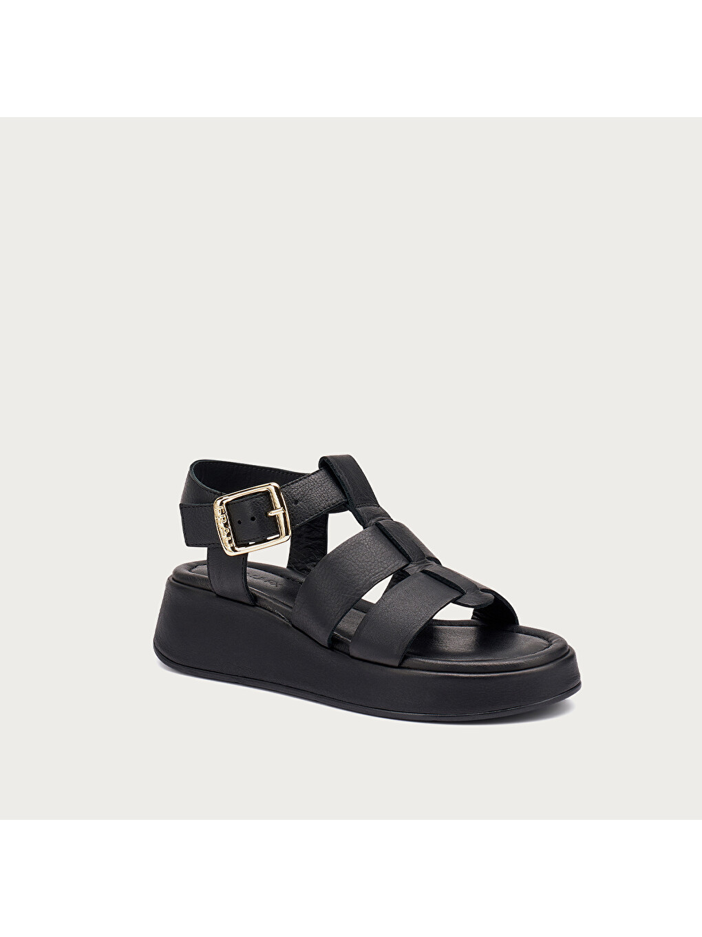 Siyah Kadın Sandalet 04M5 LEATHER GLADIATOR SANDALS-1