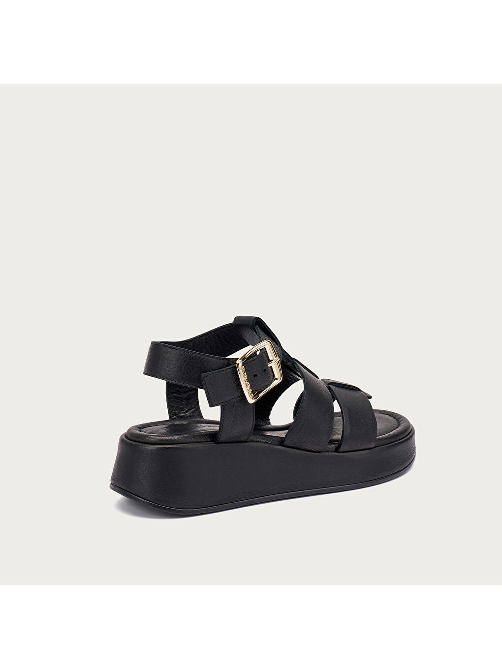 Siyah Kadın Sandalet 04M5 LEATHER GLADIATOR SANDALS-2