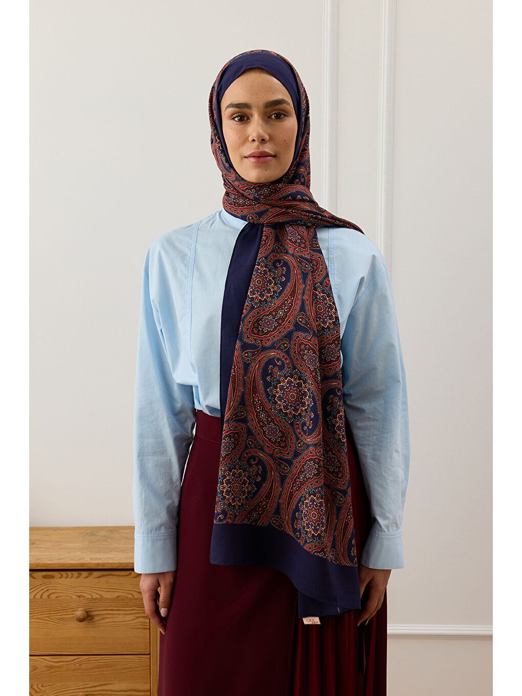 Lacivert Deluxe Şal Ajda