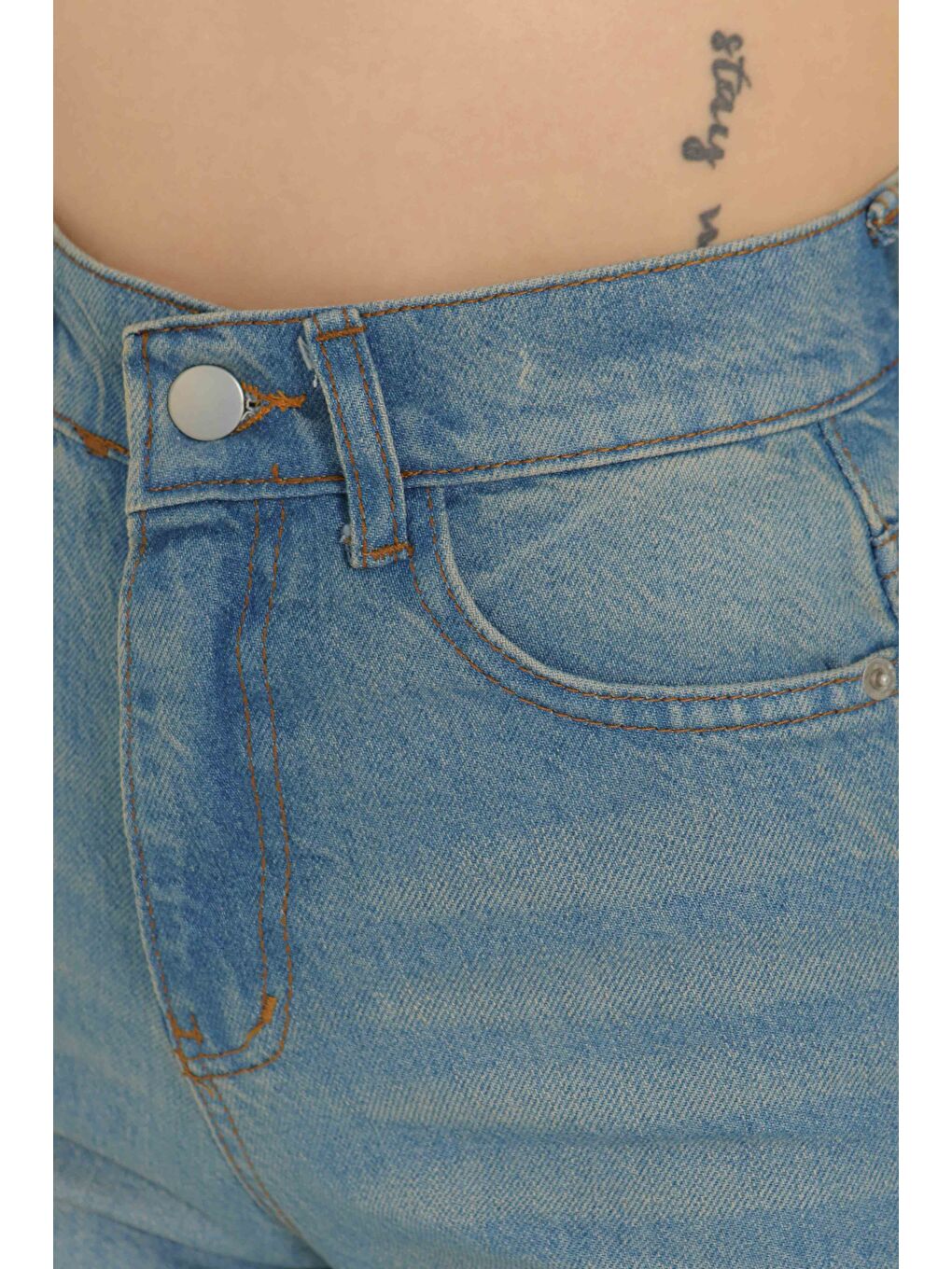 Baggy Jean Pantolon Mavi tint   27098-4