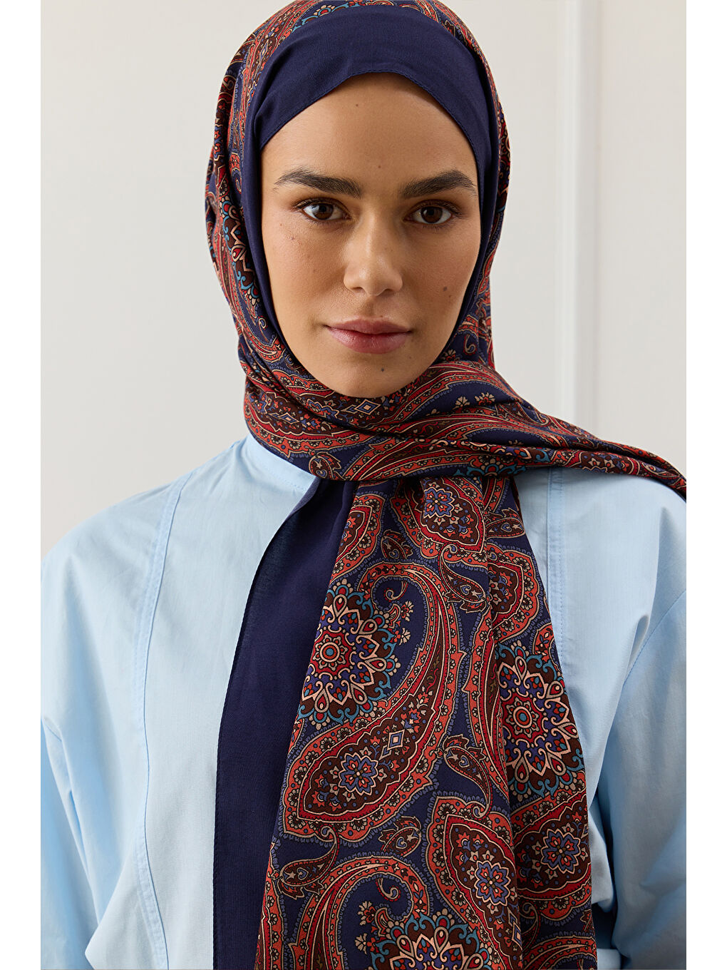 Lacivert Deluxe Şal Ajda-1