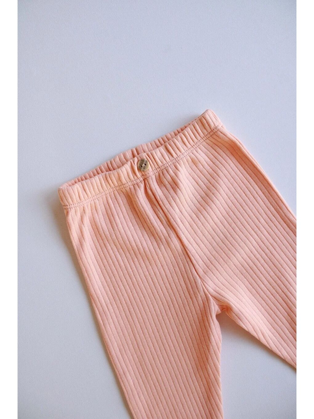 Turuncu Şeftali Fitilli Bebek Tayt-5