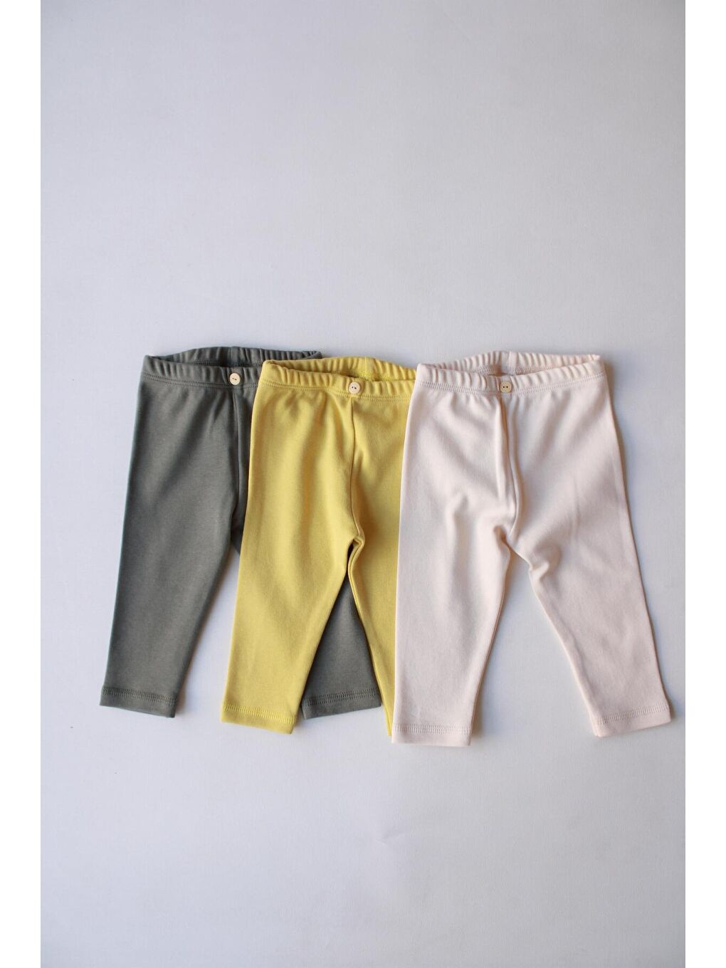 Karışık 3lü Penye Bebek Tayt Model 8-1