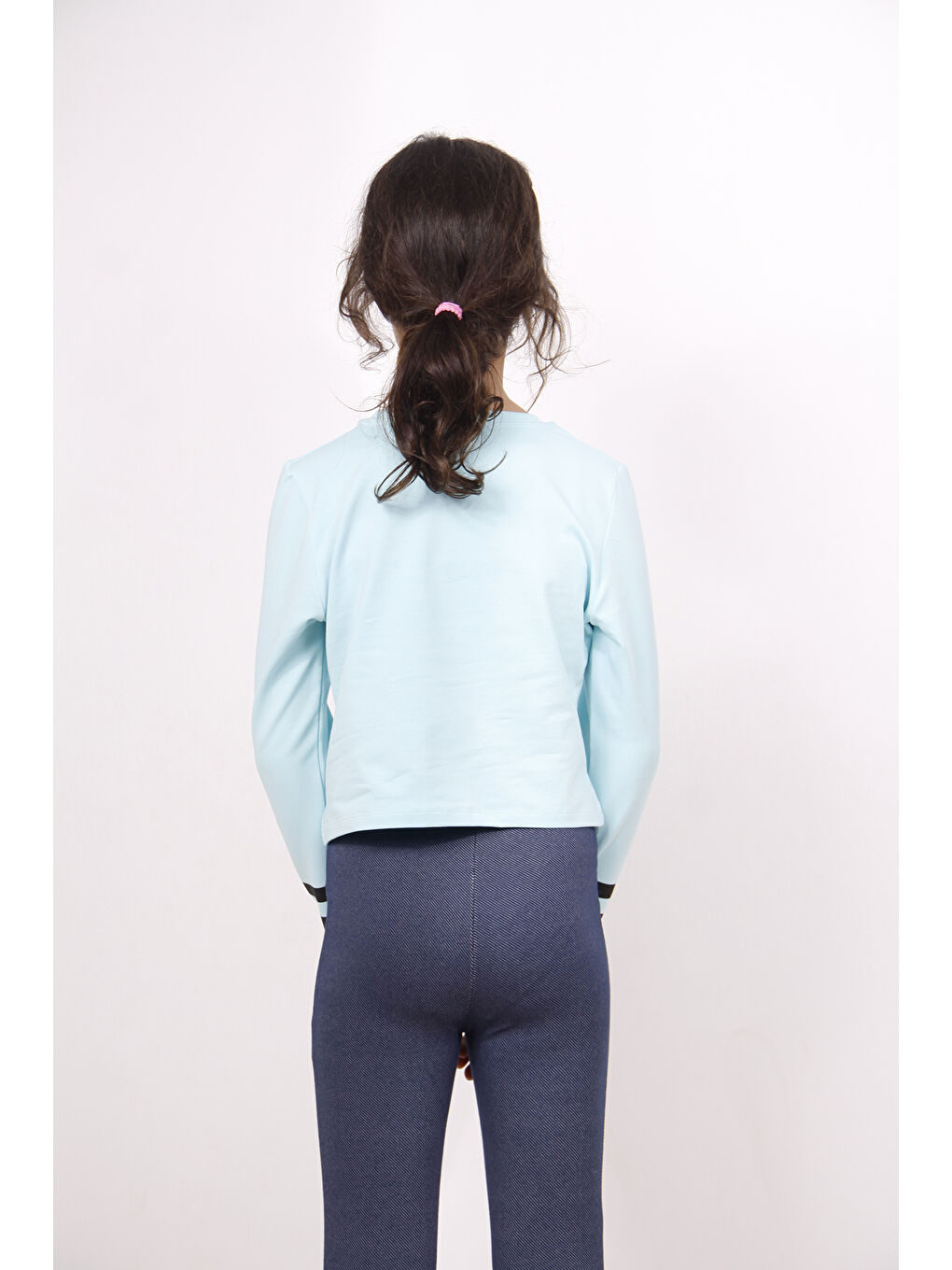 Turkuaz Kız Çocuk Yıldızlı Dream Baskılı Sweatshirt-2