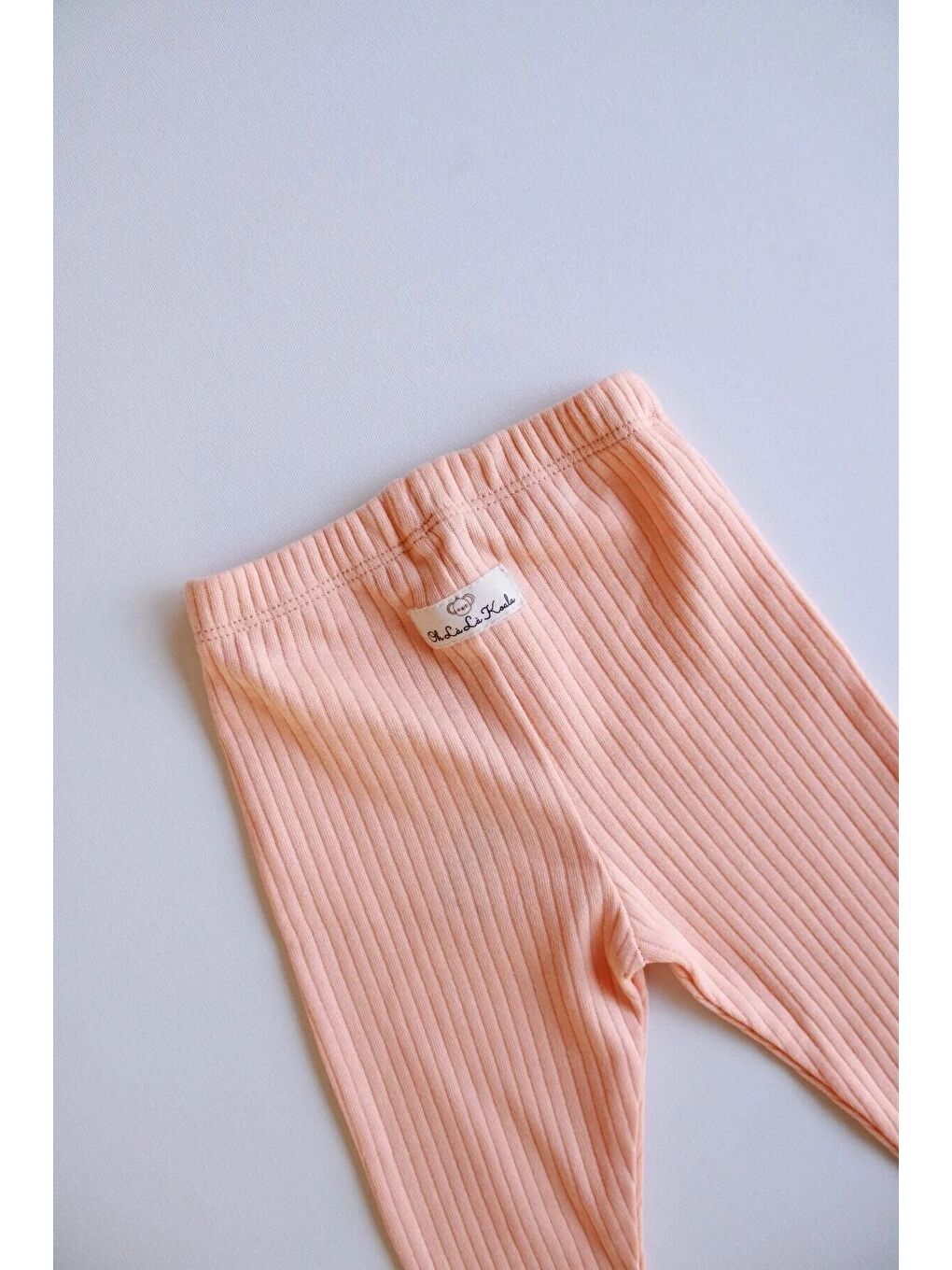 Turuncu Şeftali Fitilli Bebek Tayt-6