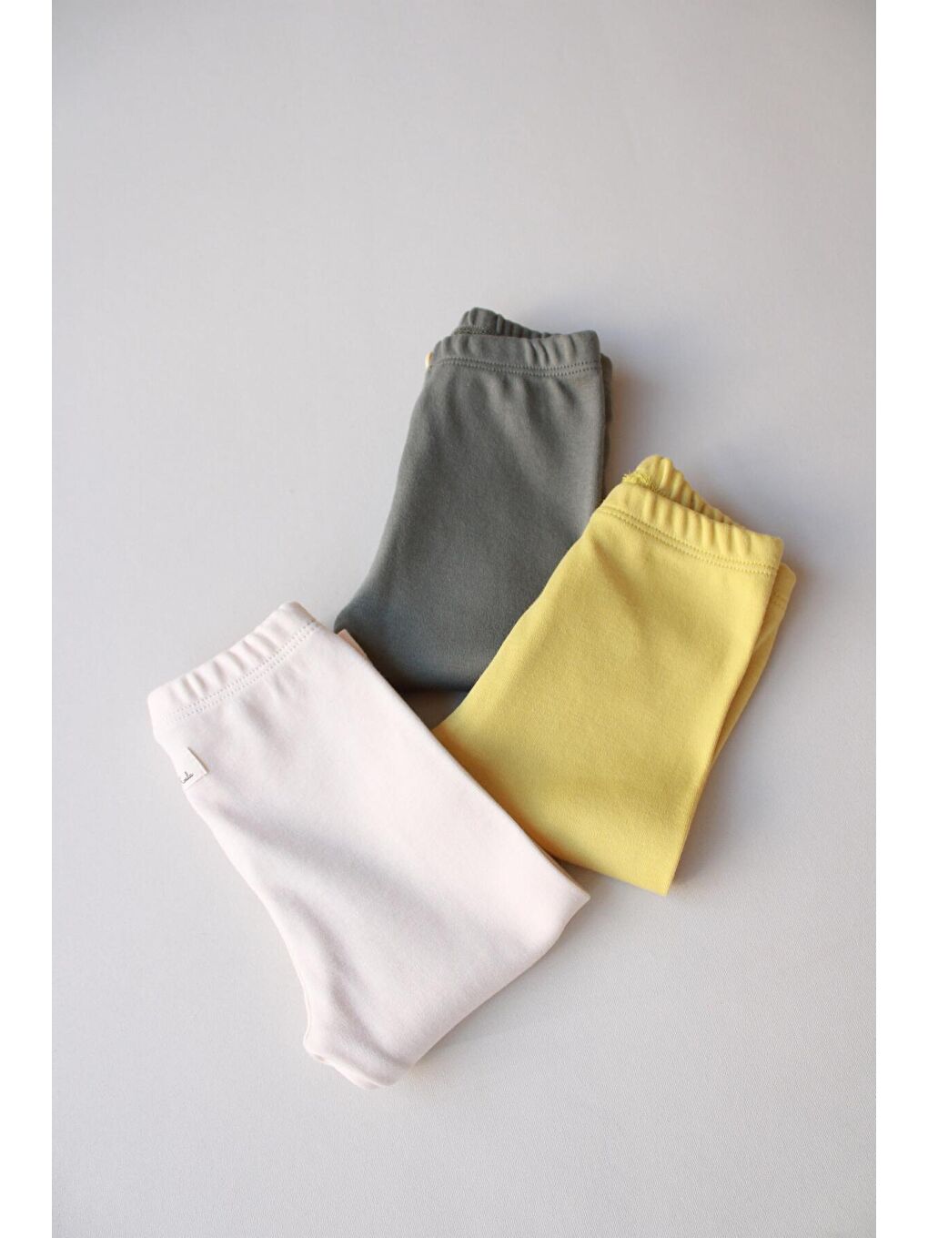Karışık 3lü Penye Bebek Tayt Model 8-3