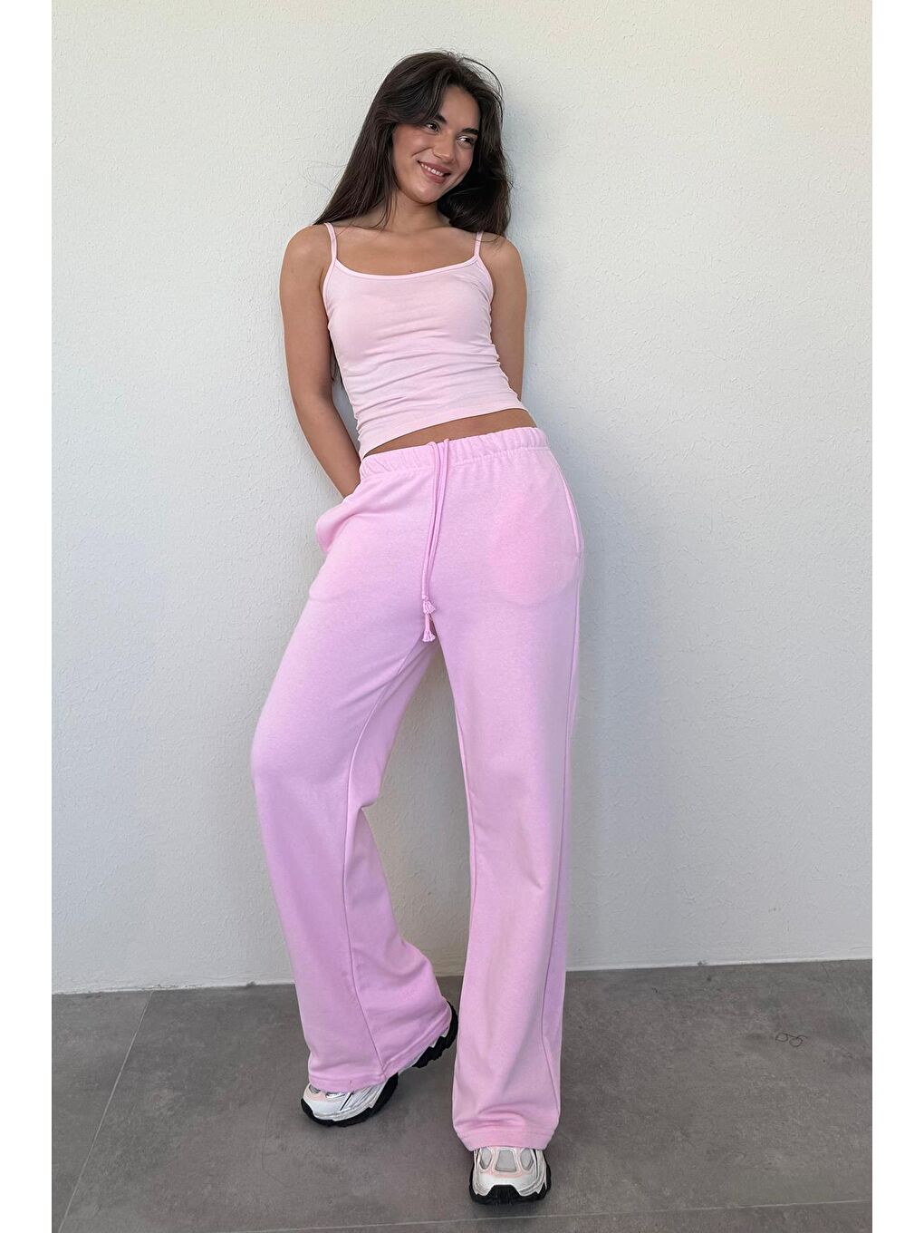 Pembe Askılı Basic Kadın Atlet Mg2094-2