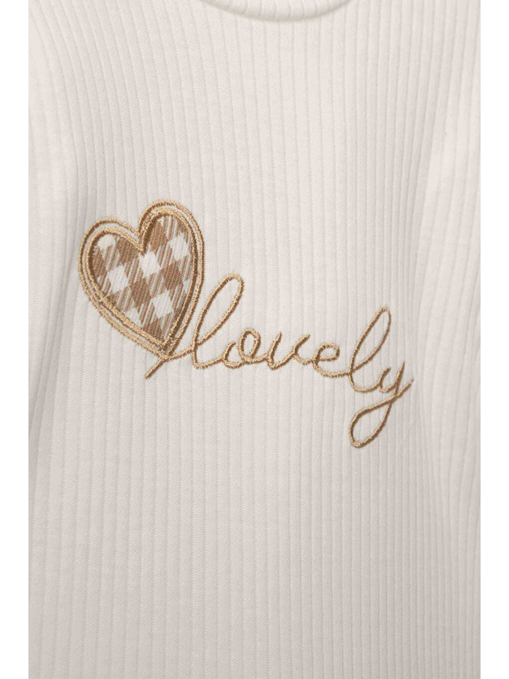 Kahverengi Kız Çocuk Bluzlu Ekose Etek-Şortlu Takım TKM.1002-3