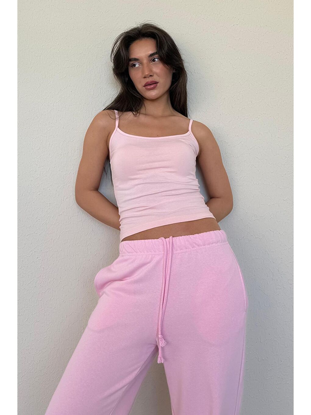 Pembe Askılı Basic Kadın Atlet Mg2094-4