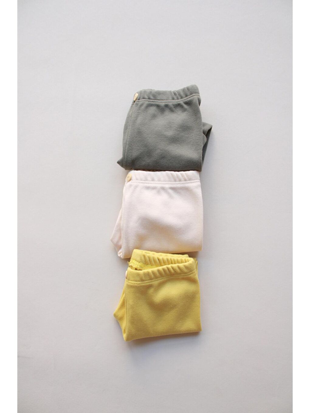 Karışık 3lü Penye Bebek Tayt Model 8-7